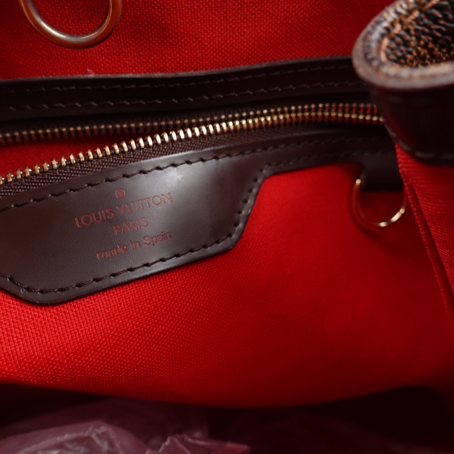 Pre-own Louis Vuitton Rivington Damier Ebene Coated Canvas Tote