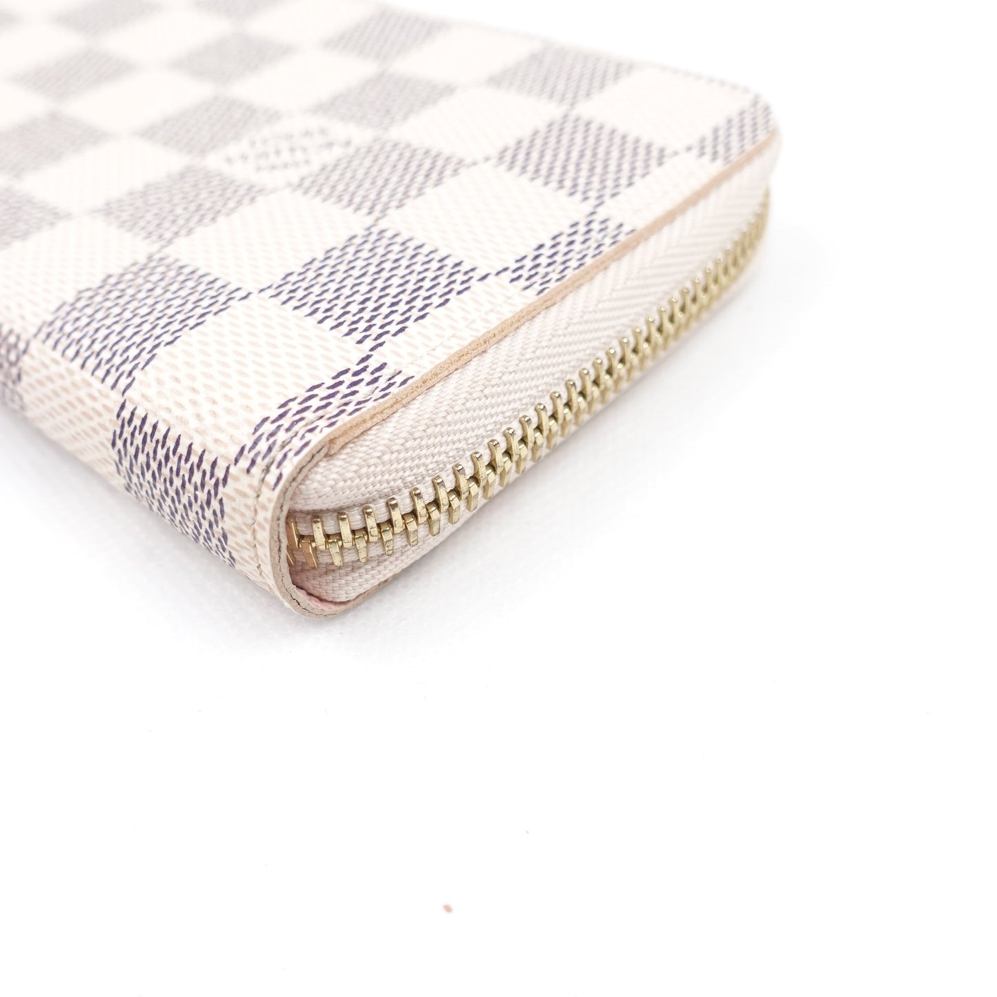 Pre-owned Louis Vuitton Clemence Damier Azur Coated Canvas Long Wallet