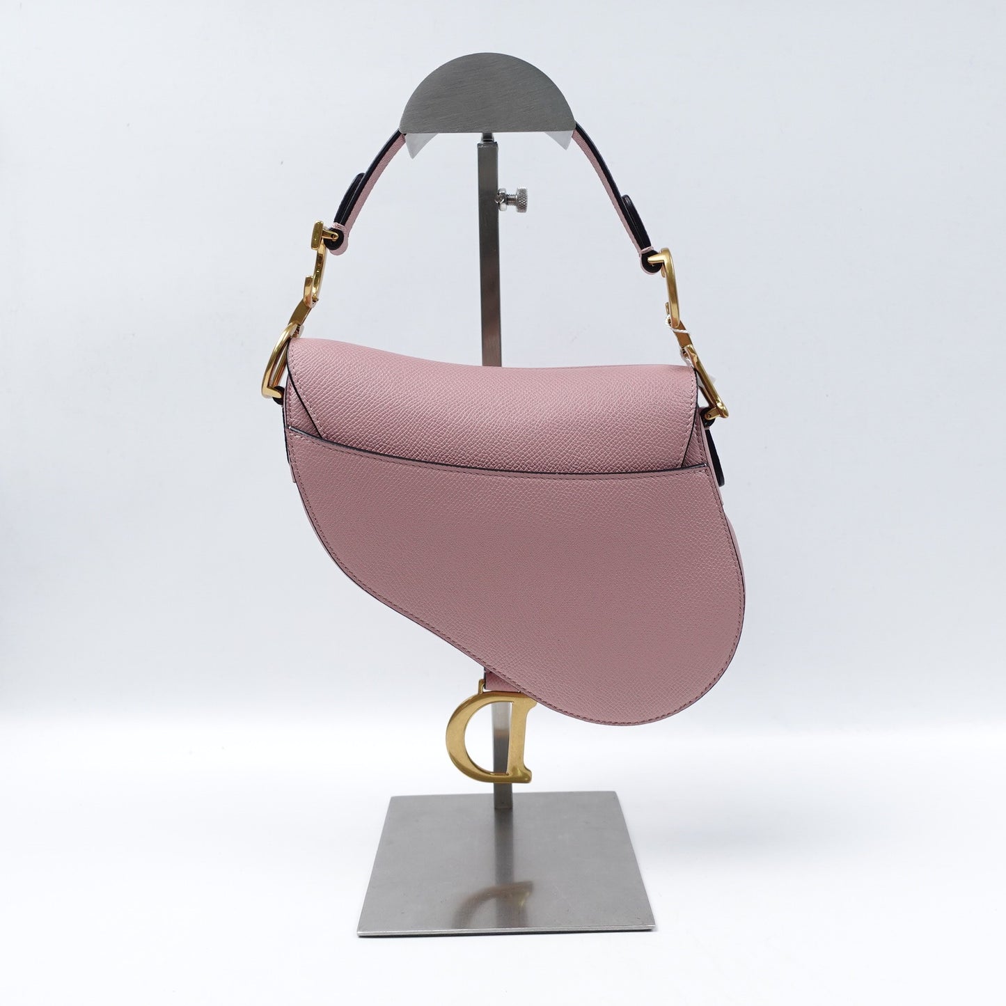 Pre-owned Dior Saddle Mini Pink Calfskin Shoulder Bag