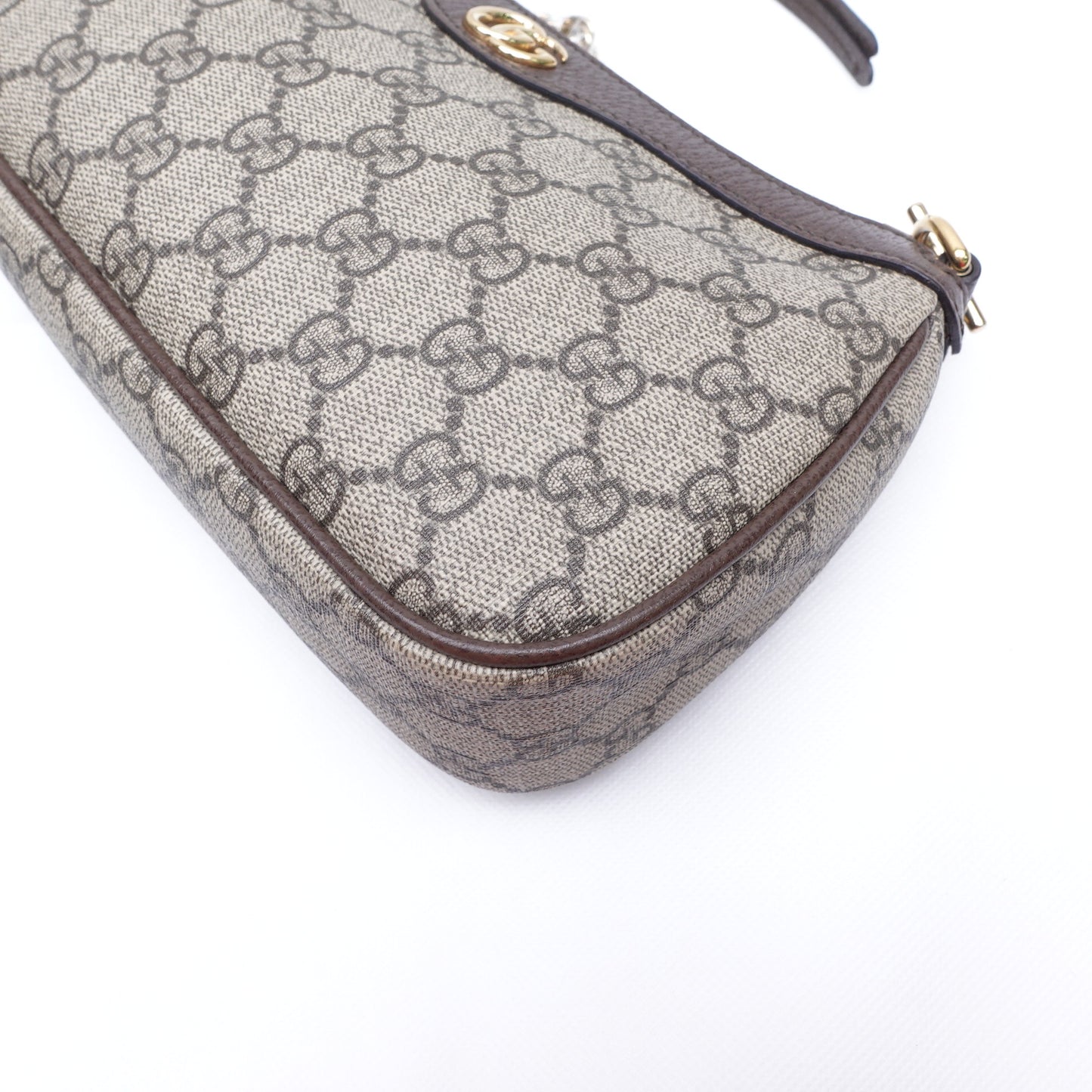 Pre-Owned Gucci Ophidia Monogram Coated Canvas&Calfskin Shoulder Bag