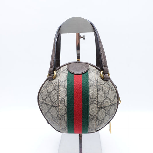 Pre-owned Gucci Ophidia Coated Canvas Shoulder Bag