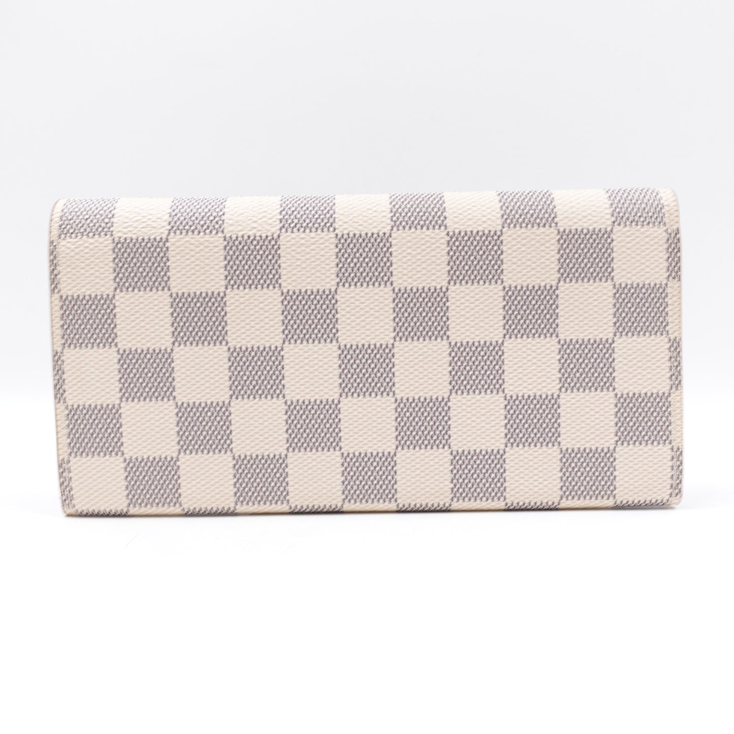 Pre-owned Louis Vuitton Emilie Damier Azur Coated Canvas Wallet