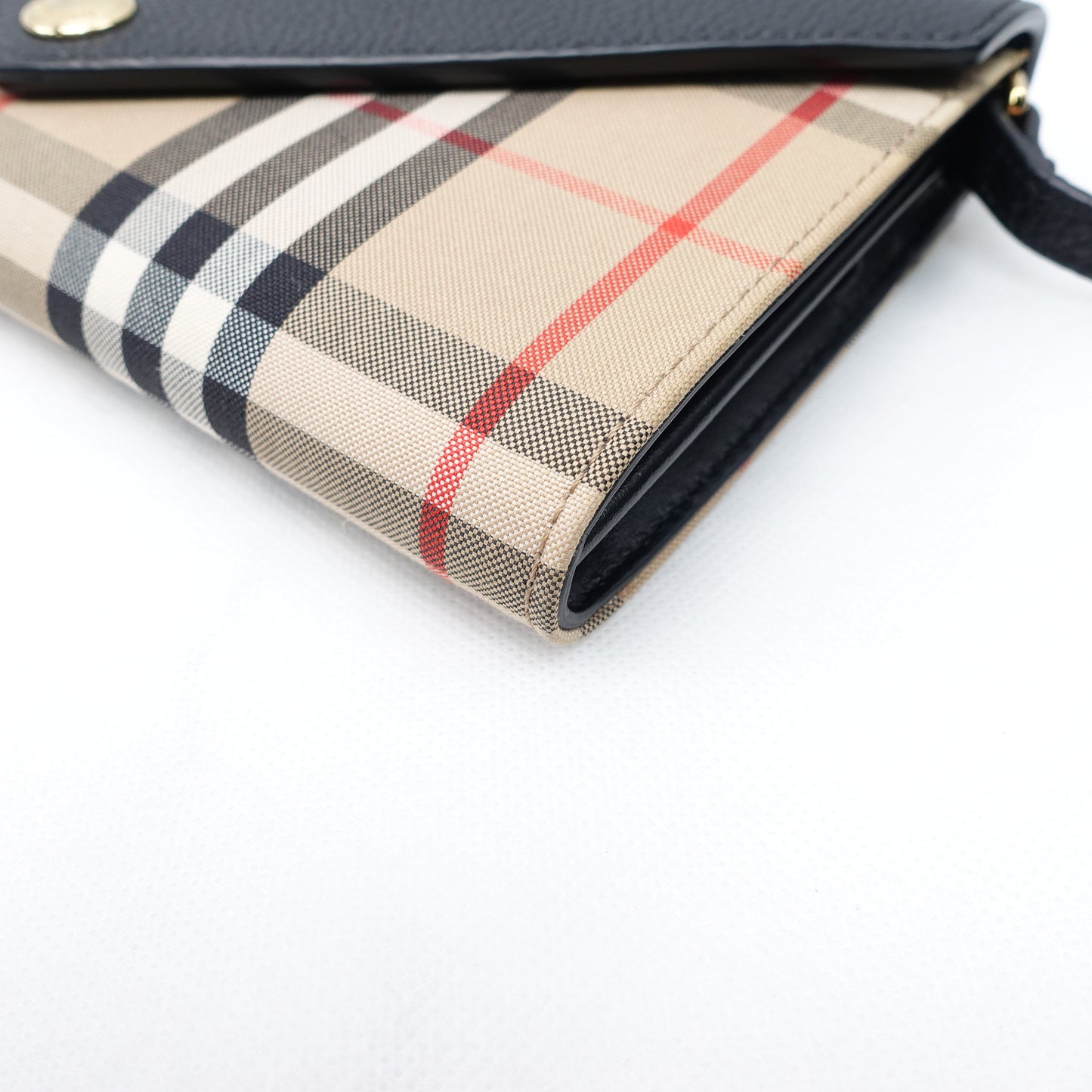 Pre-owned Burberry Woc Plaid Canvas Crossbody Bag