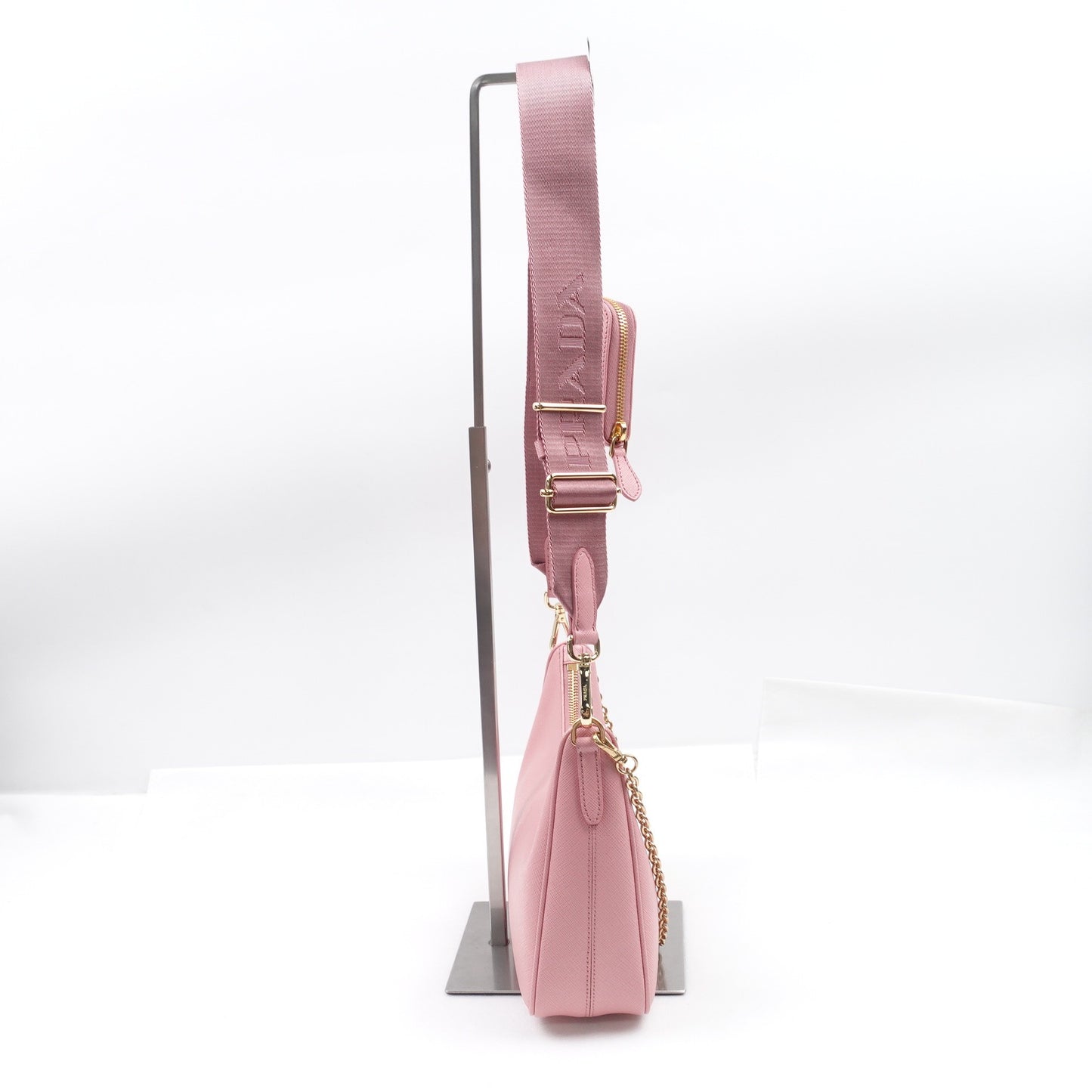 Pre-owned Prada Re-Edition 2005 Pink Calfskin Hobo T10308803