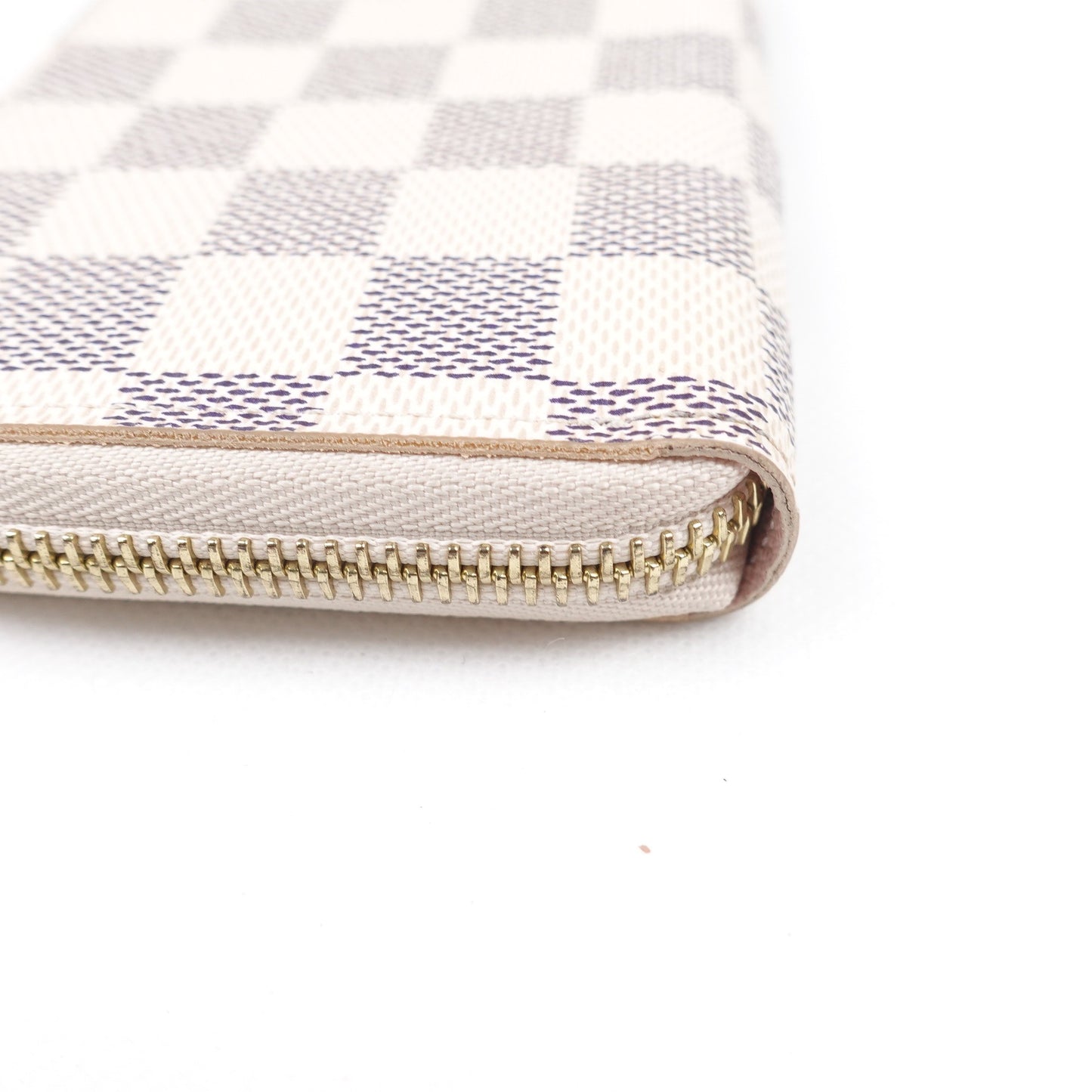 Pre-owned Louis Vuitton Clemence Damier Azur Coated Canvas Long Wallet