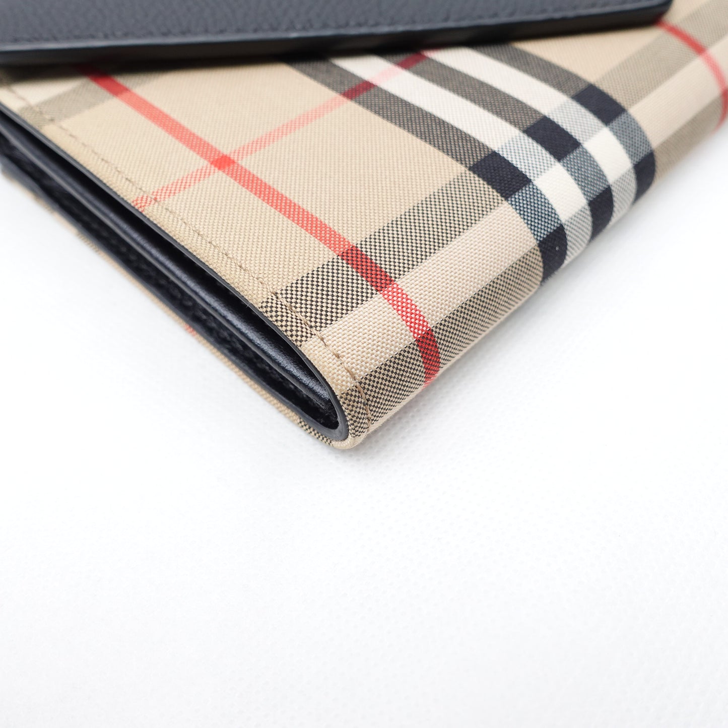 Pre-owned Burberry Woc Plaid Canvas Crossbody Bag