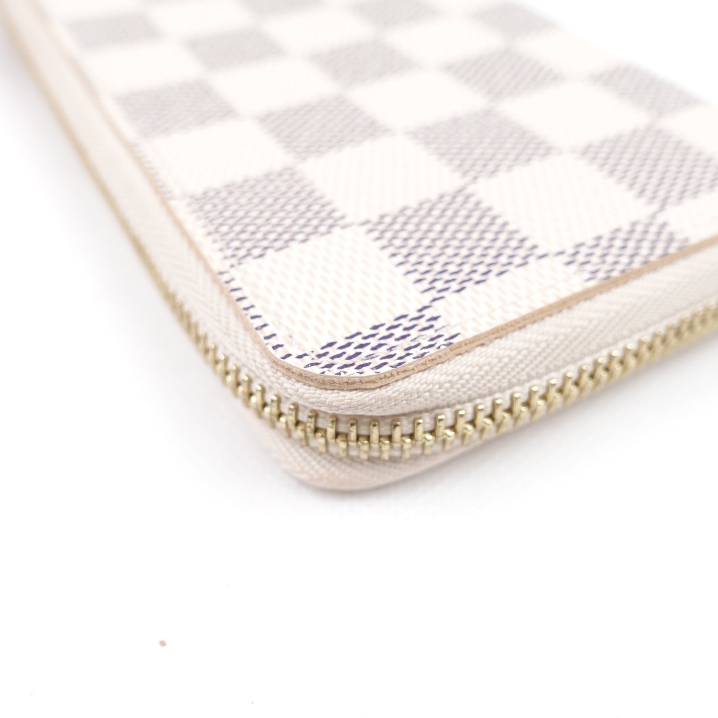 Pre-owned Louis Vuitton Clemence Damier Azur Coated Canvas Long Wallet