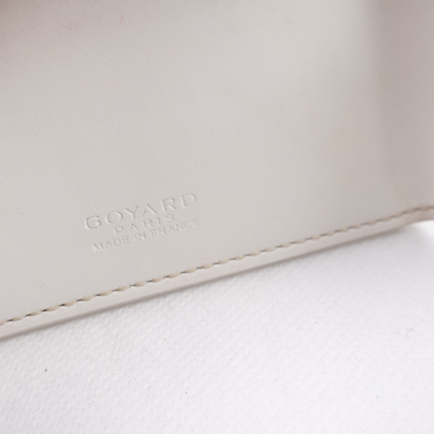 Pre-owned Goyard White Coated Canvas Bifold Wallet