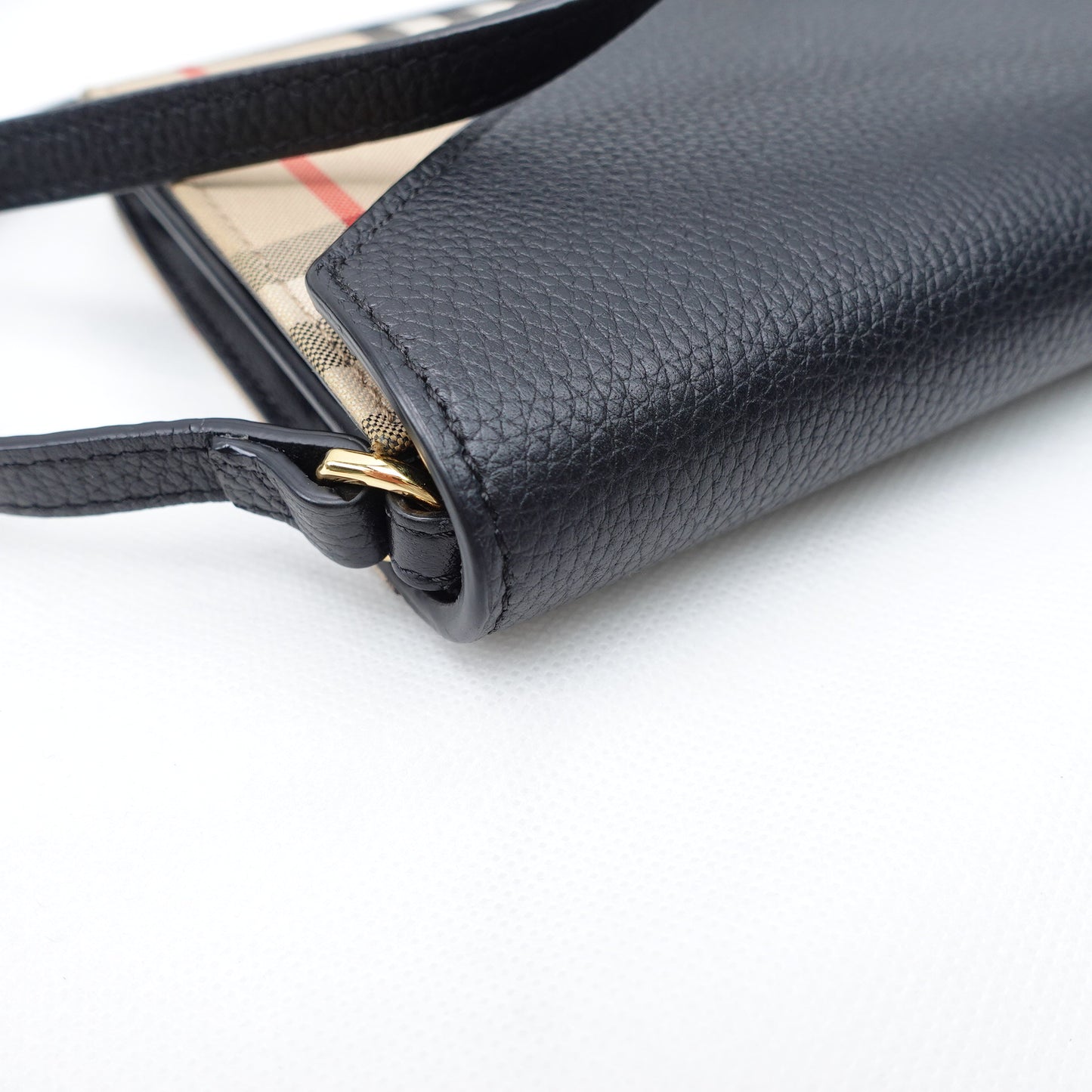 Pre-owned Burberry Woc Plaid Canvas Crossbody Bag