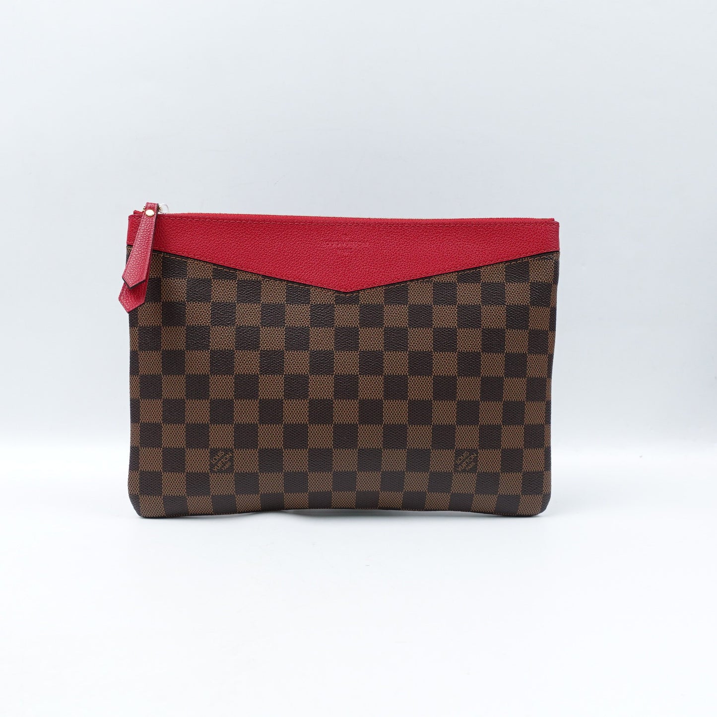 Pre-owned Louis Vuiiton Daily Damier Ebene Coated Canvas Clutch
