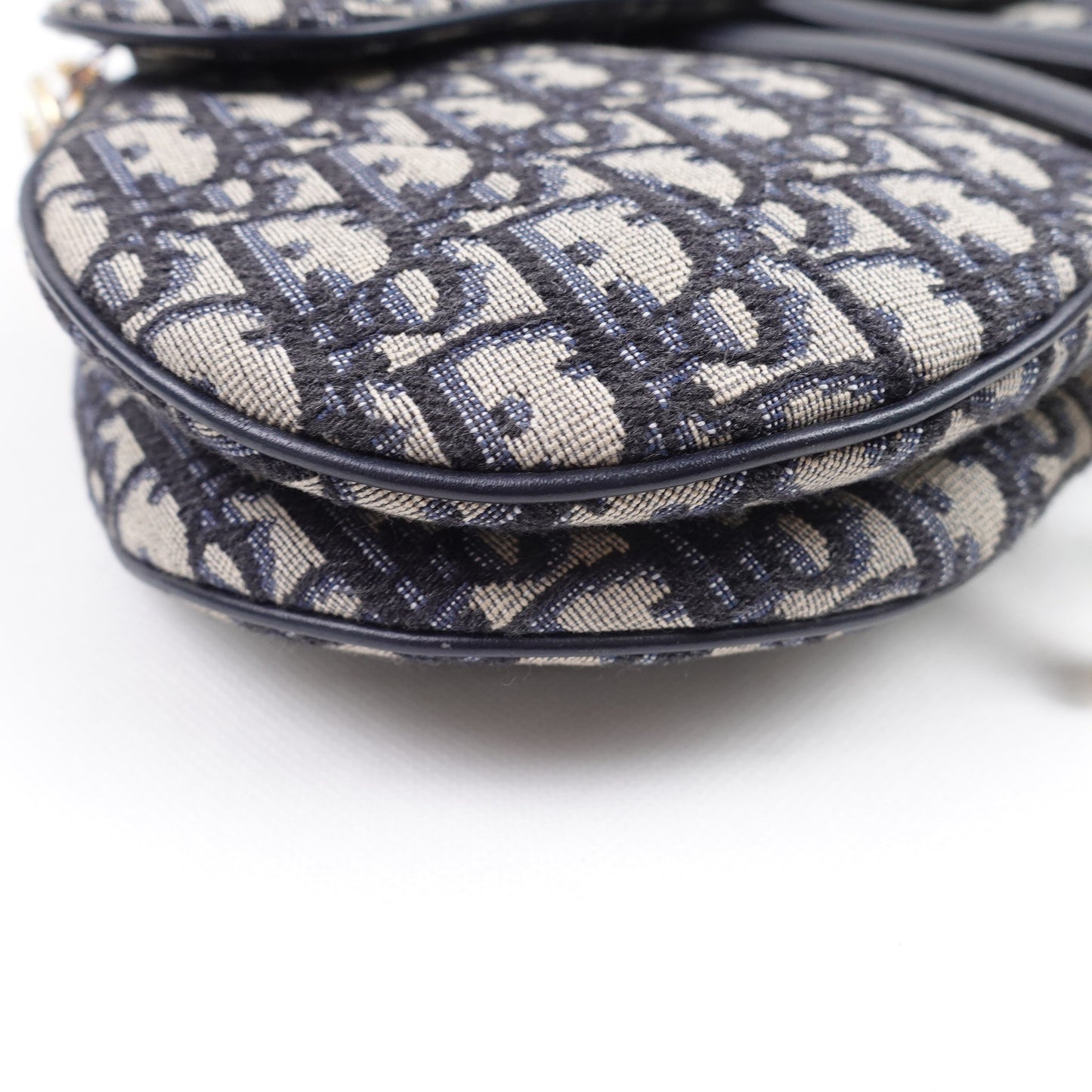 Pre-owned Dior Saddle MM Oblique Canvas Shoulder Bag
