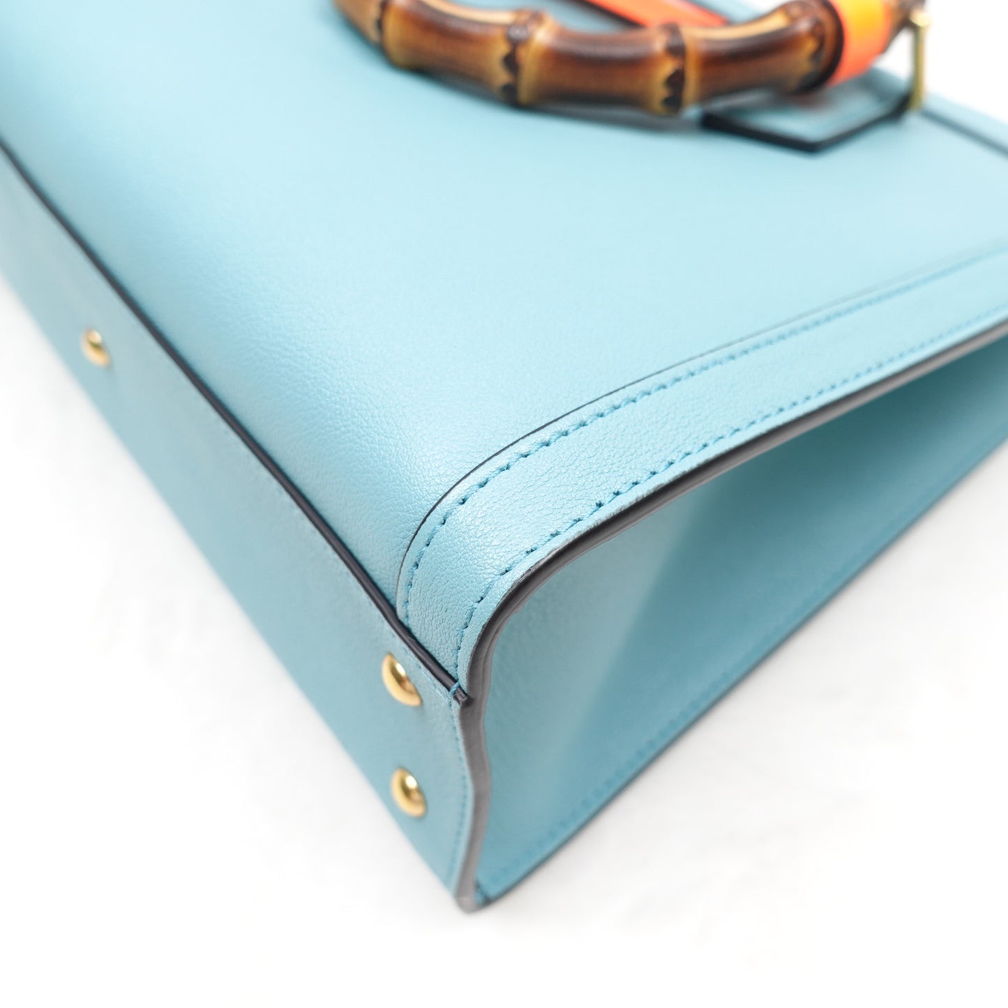 Pre-owned Gucci Diana Mint Green Calfskin Shoulder Bag
