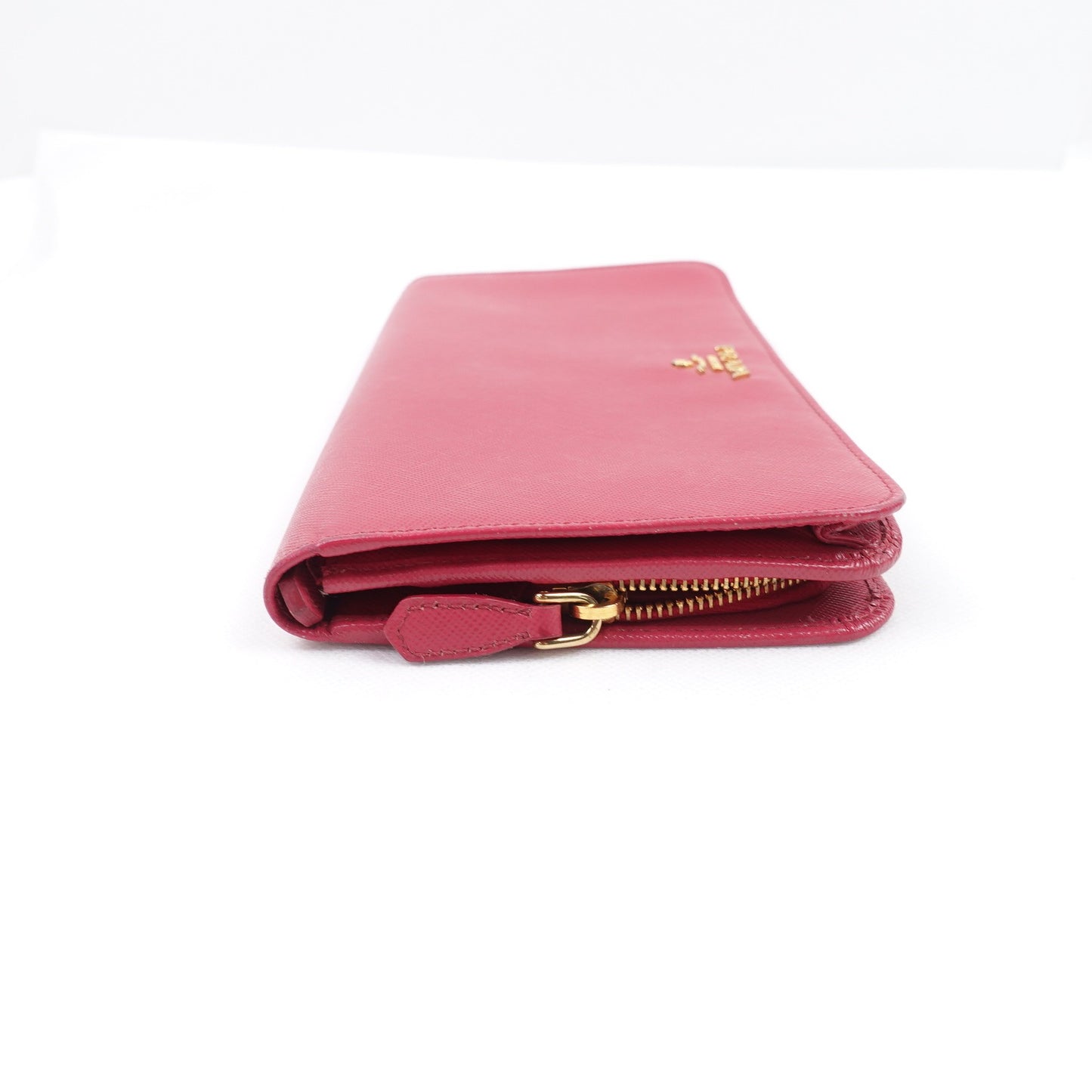 Pre-owned Prada PInk Calfskin Wallet T10314129