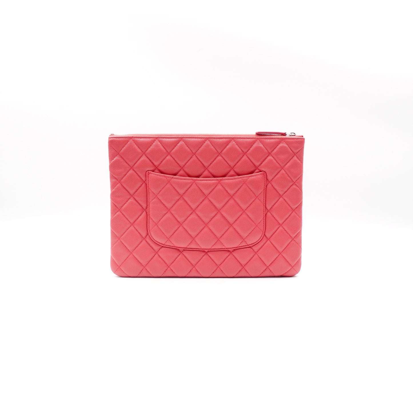 Pre-owned Chanel Pink Calfskin Clutch Bag T10235015