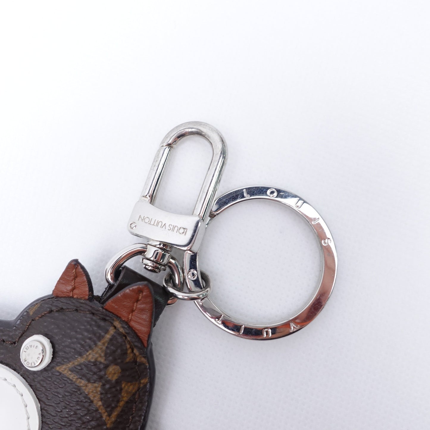 Pre-owned Louis Vuitton Monogram Dog Coated Canvas Bag Charm