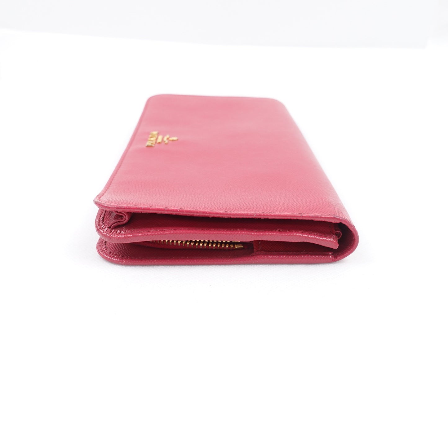 Pre-owned Prada PInk Calfskin Wallet T10314129