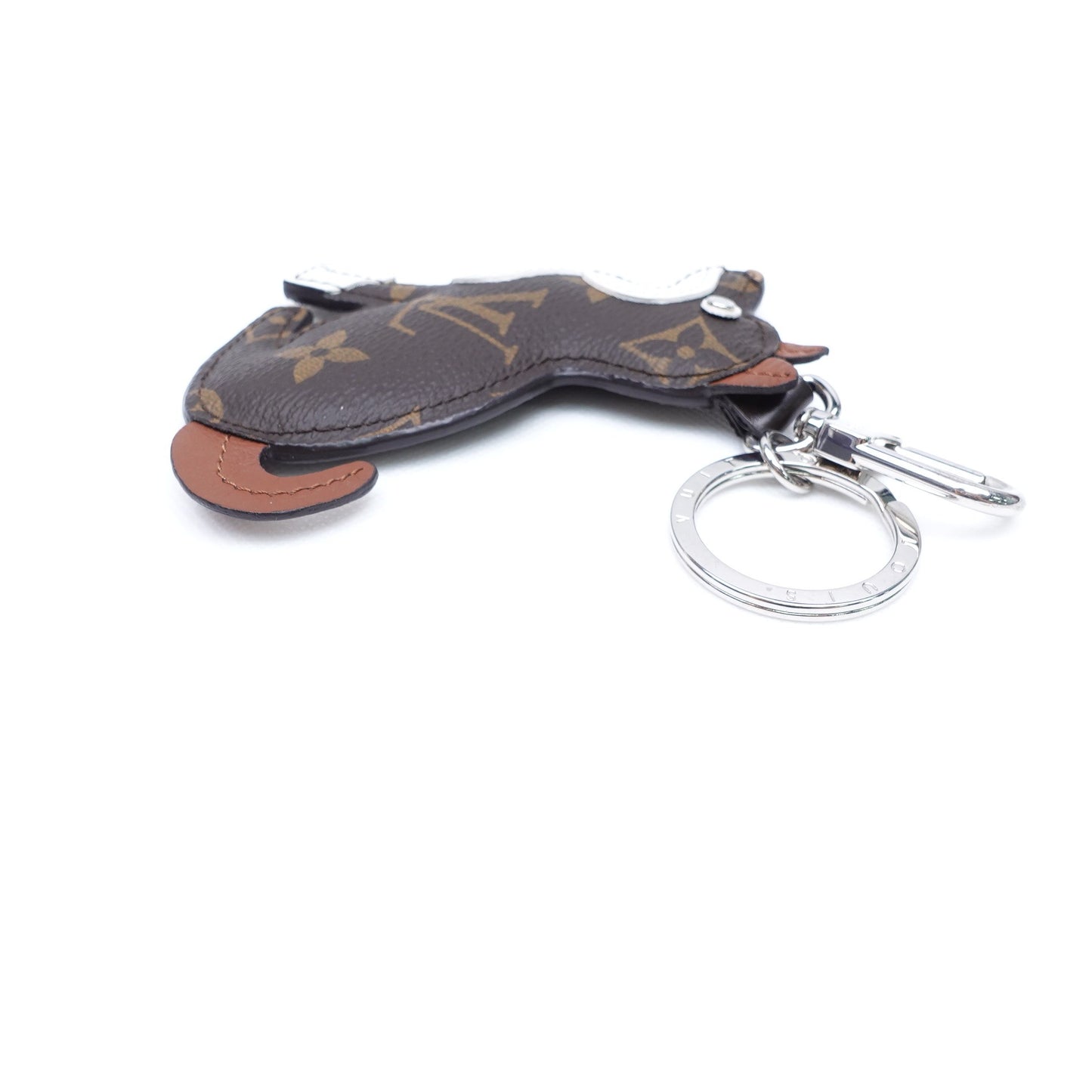 Pre-owned Louis Vuitton Monogram Dog Coated Canvas Bag Charm