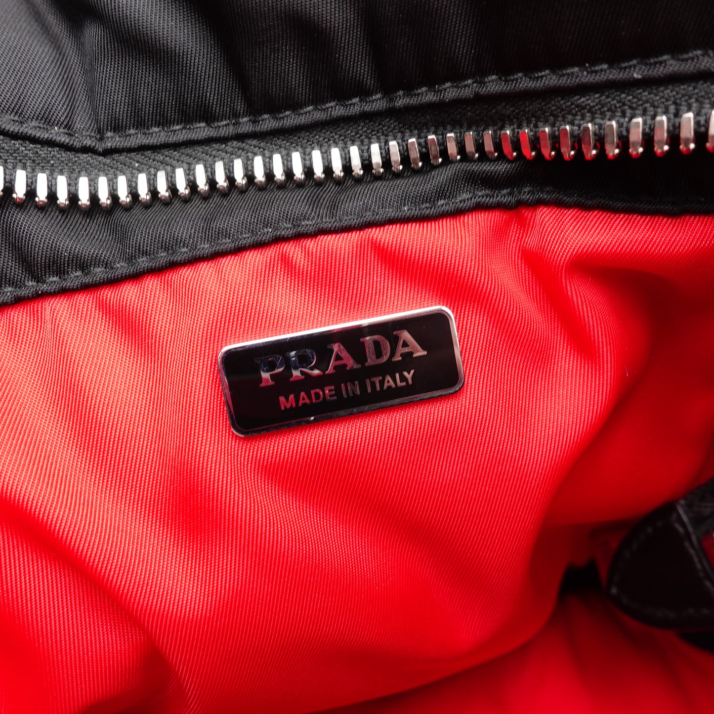 Pre-owned Prada Tessuto Black Nylon Shoulder Bag