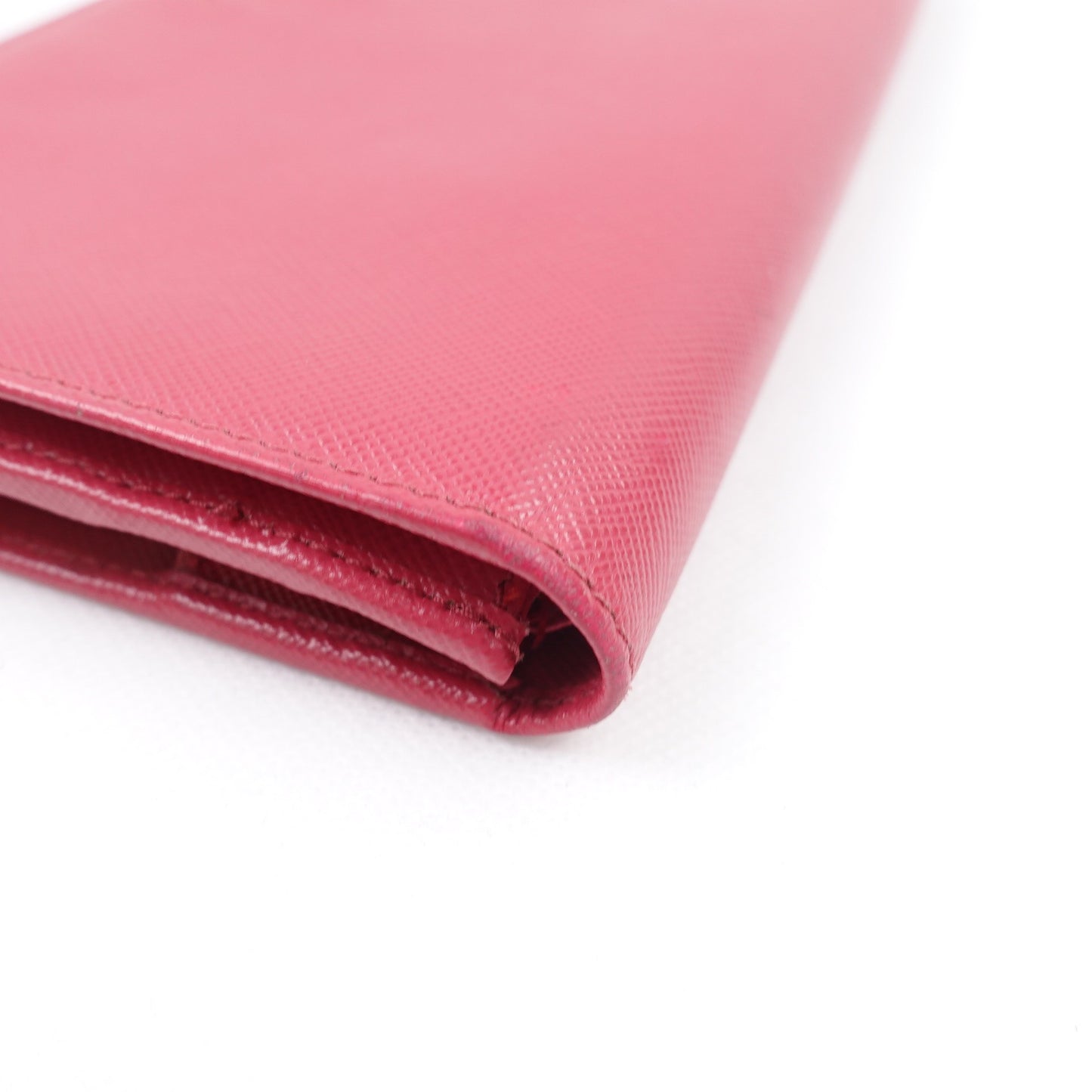Pre-owned Prada PInk Calfskin Wallet T10314129