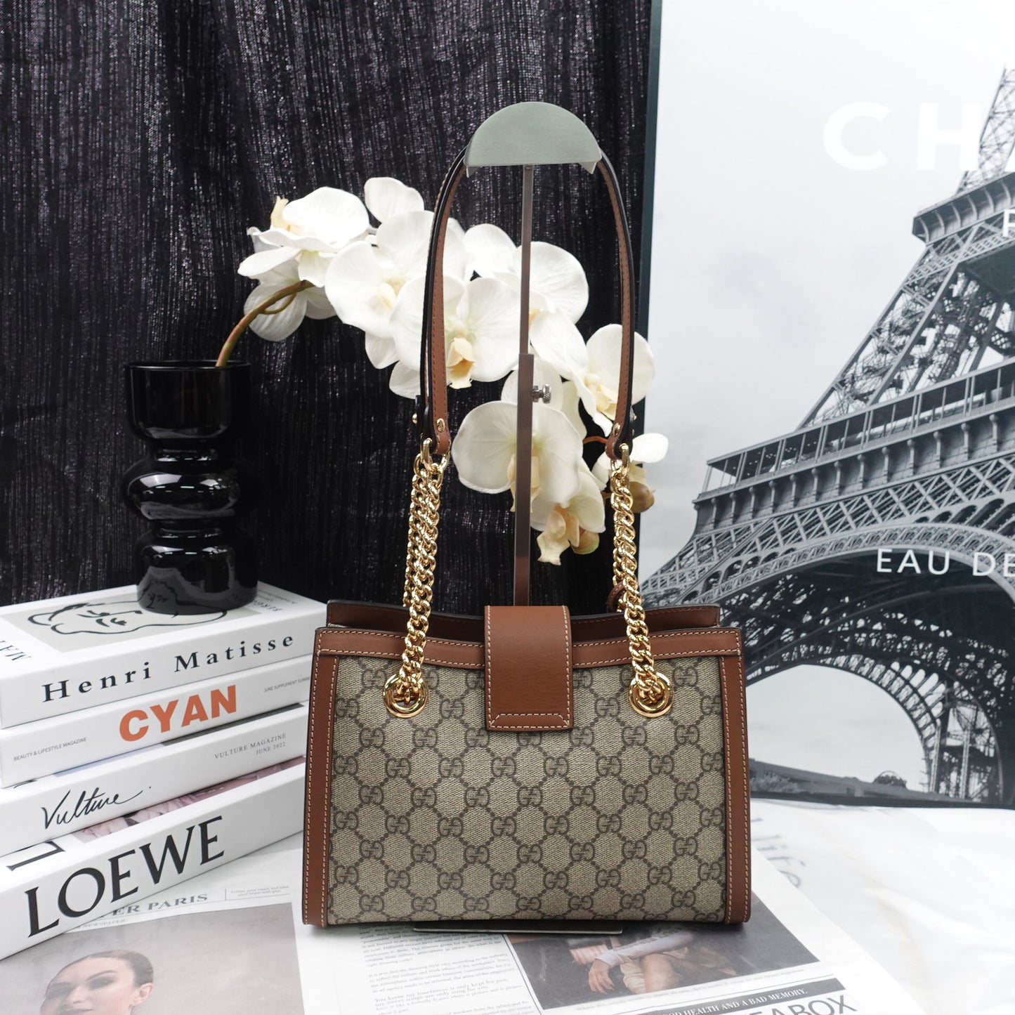 Pre-owned Gucci Padlock Monogram Coated Canvas Shoulder Bag