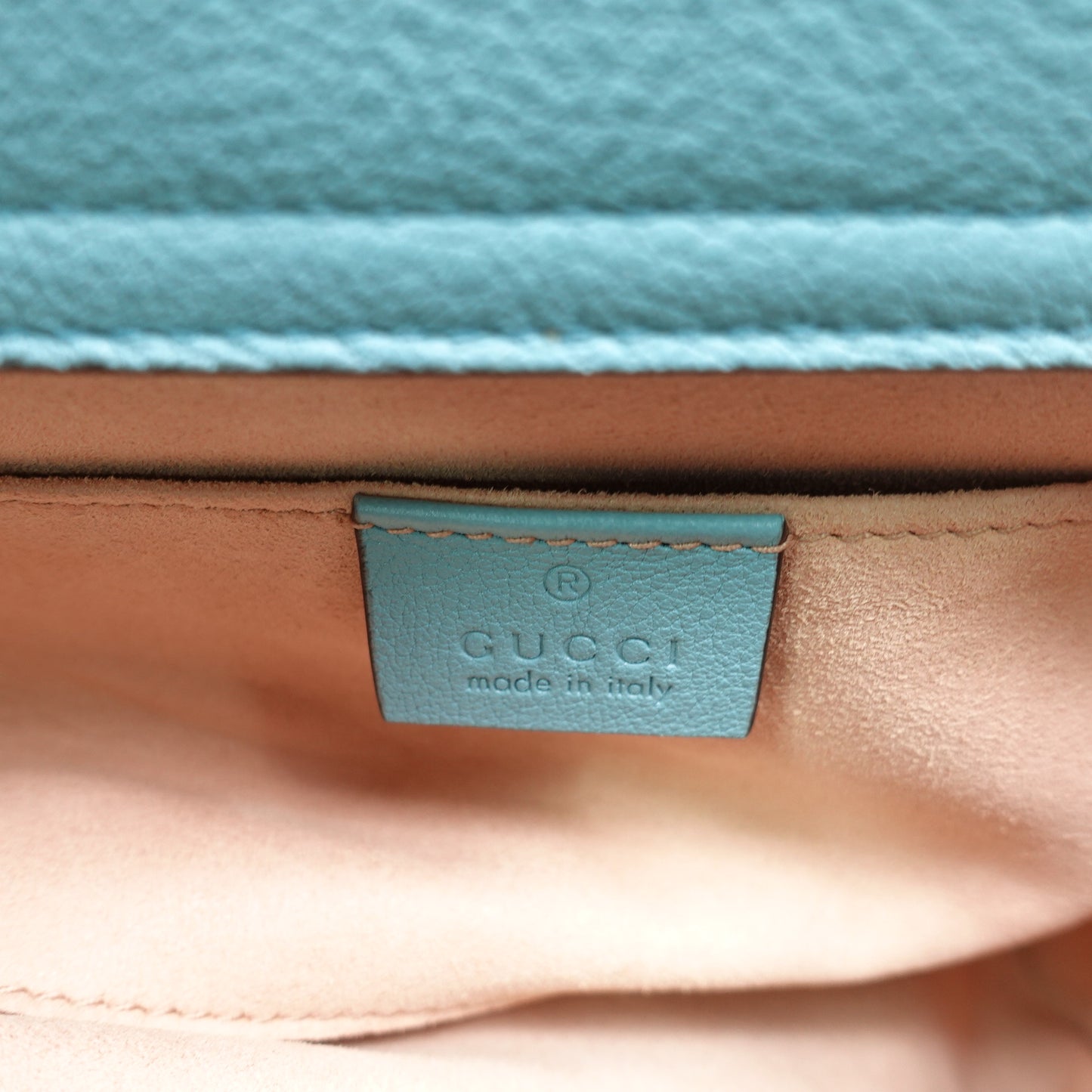 Pre-owned Gucci Diana Mint Green Calfskin Shoulder Bag
