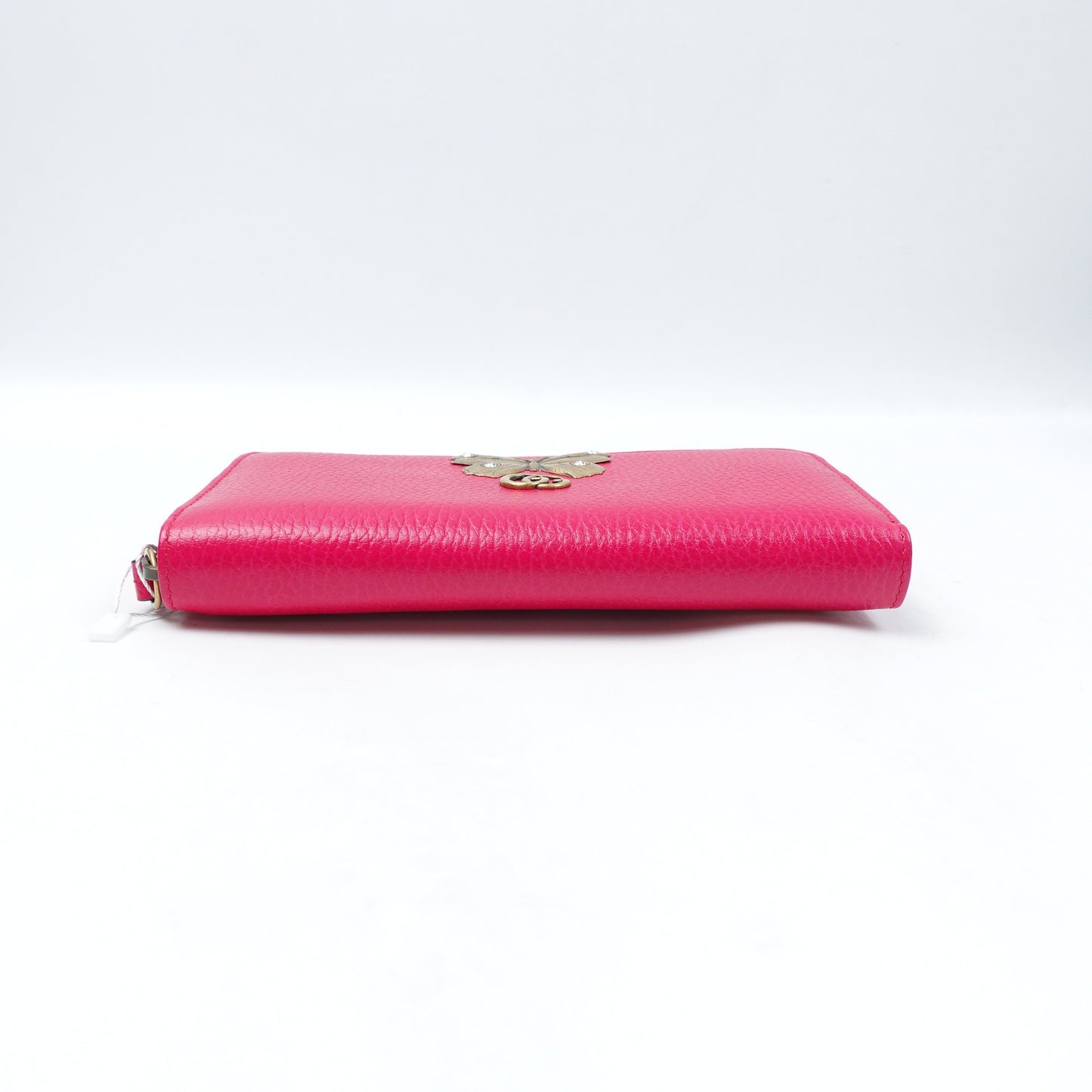 Pre-owned Gucci Pink Calfskin Long Wallet