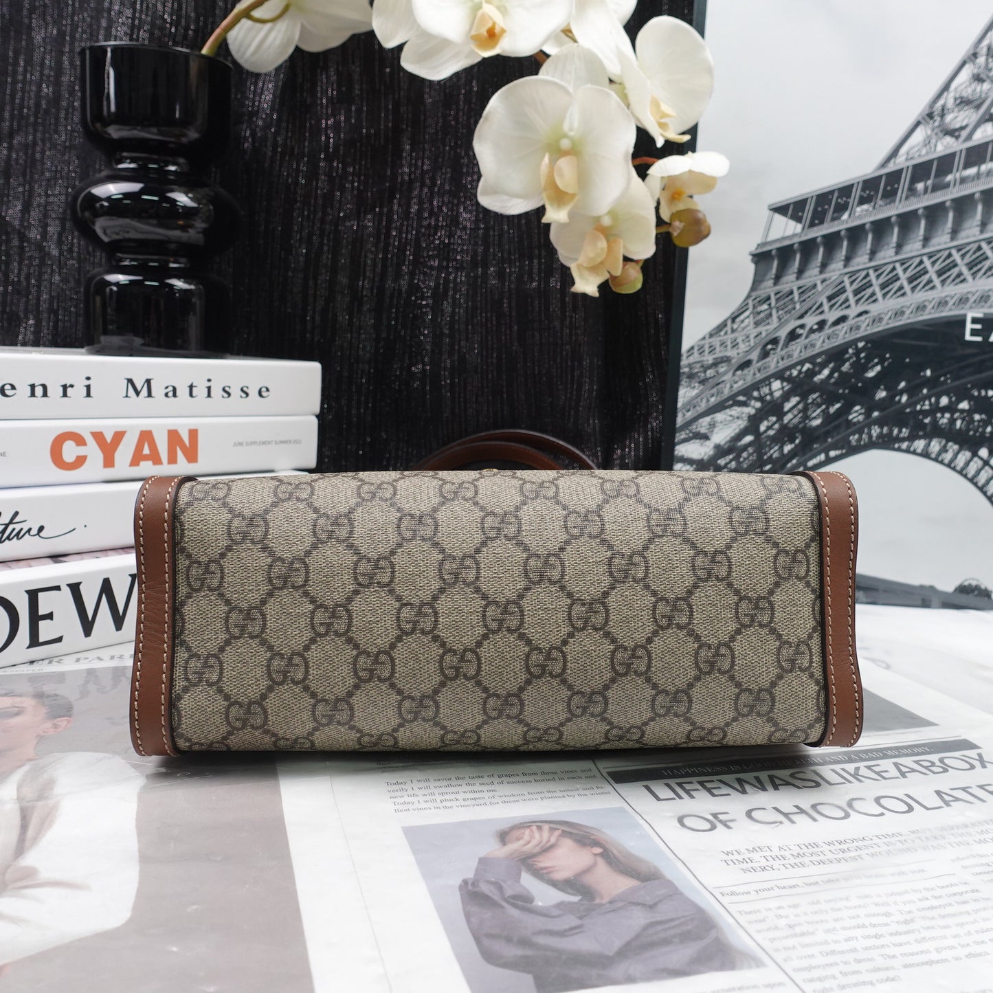 Pre-owned Gucci Padlock Monogram Coated Canvas Shoulder Bag