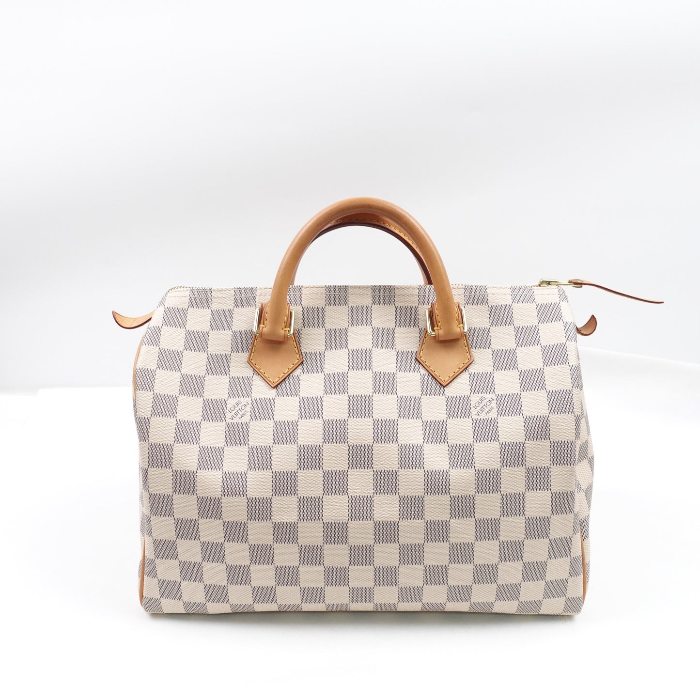 Pre-owned Louis Vuitton Speedy 30 Damier Azur Coated Canvas Handbag