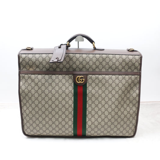 Pre-owned Gucci Monogram Coated Canvas Travel Bag