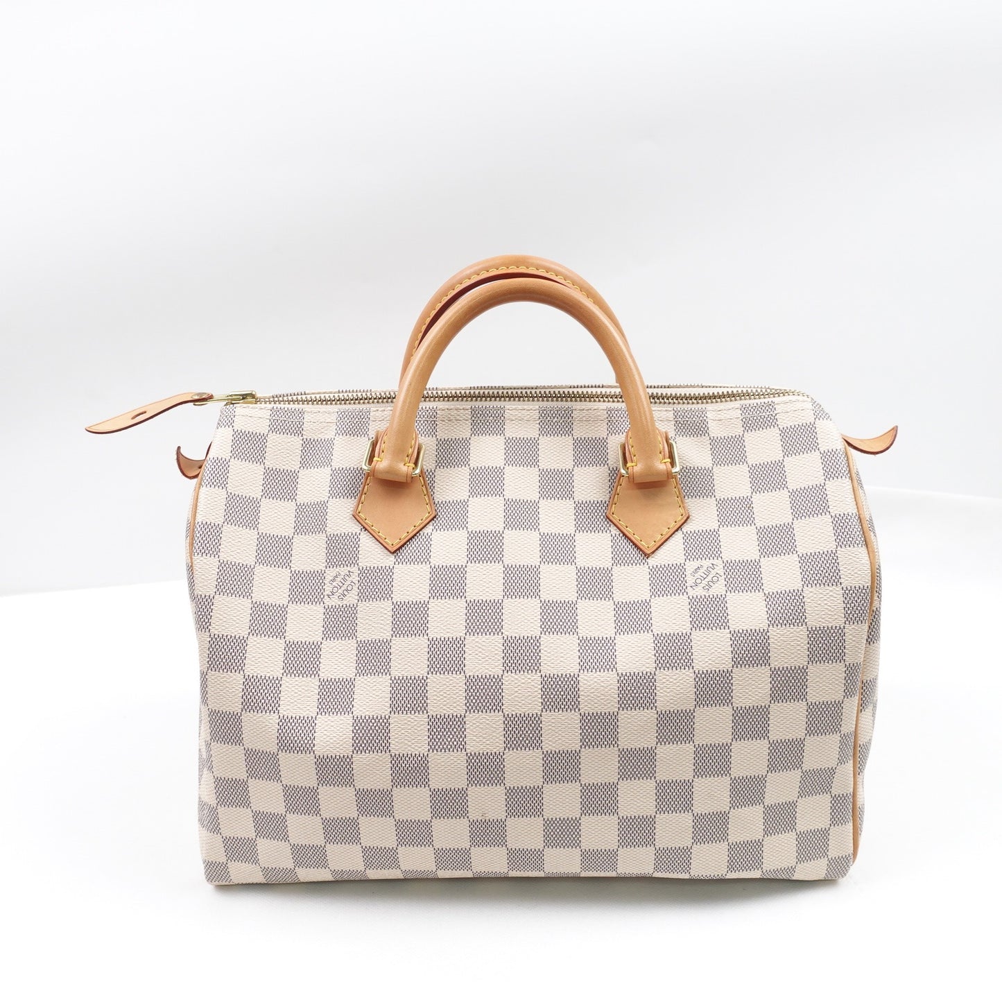 Pre-owned Louis Vuitton Speedy 30 Damier Azur Coated Canvas Handbag