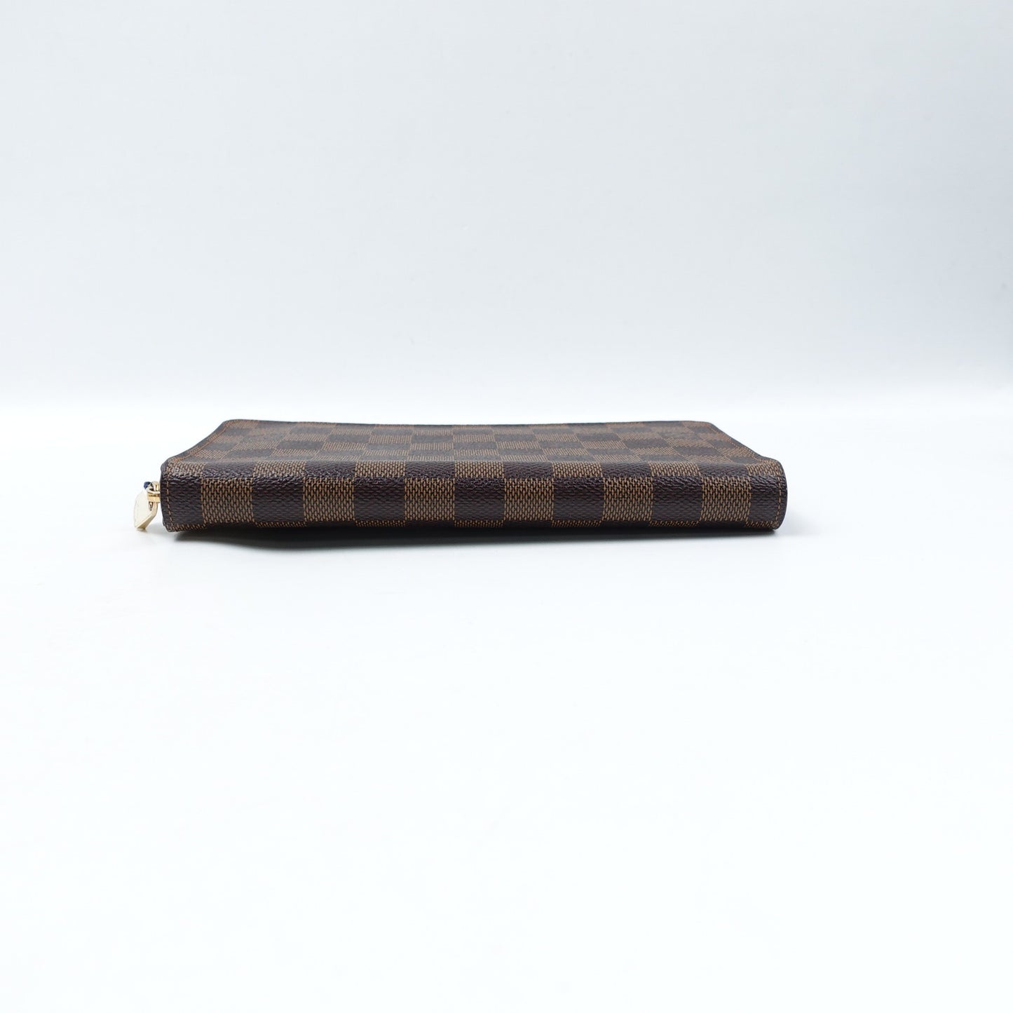 Pre-owned Louis Vuitton Zippy Damier Ebene Coated Canvas Wallet T10312861