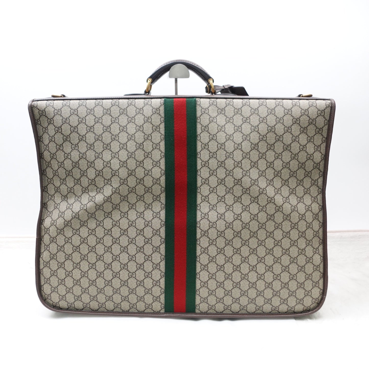 Pre-owned Gucci Monogram Coated Canvas Travel Bag