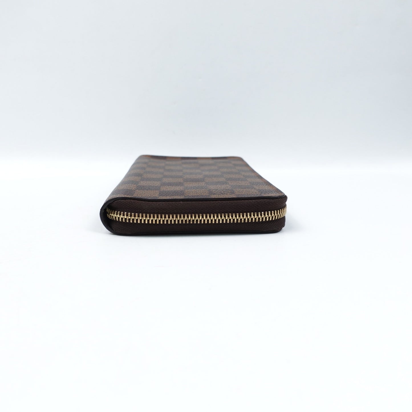 Pre-owned Louis Vuitton Zippy Damier Ebene Coated Canvas Wallet T10312861