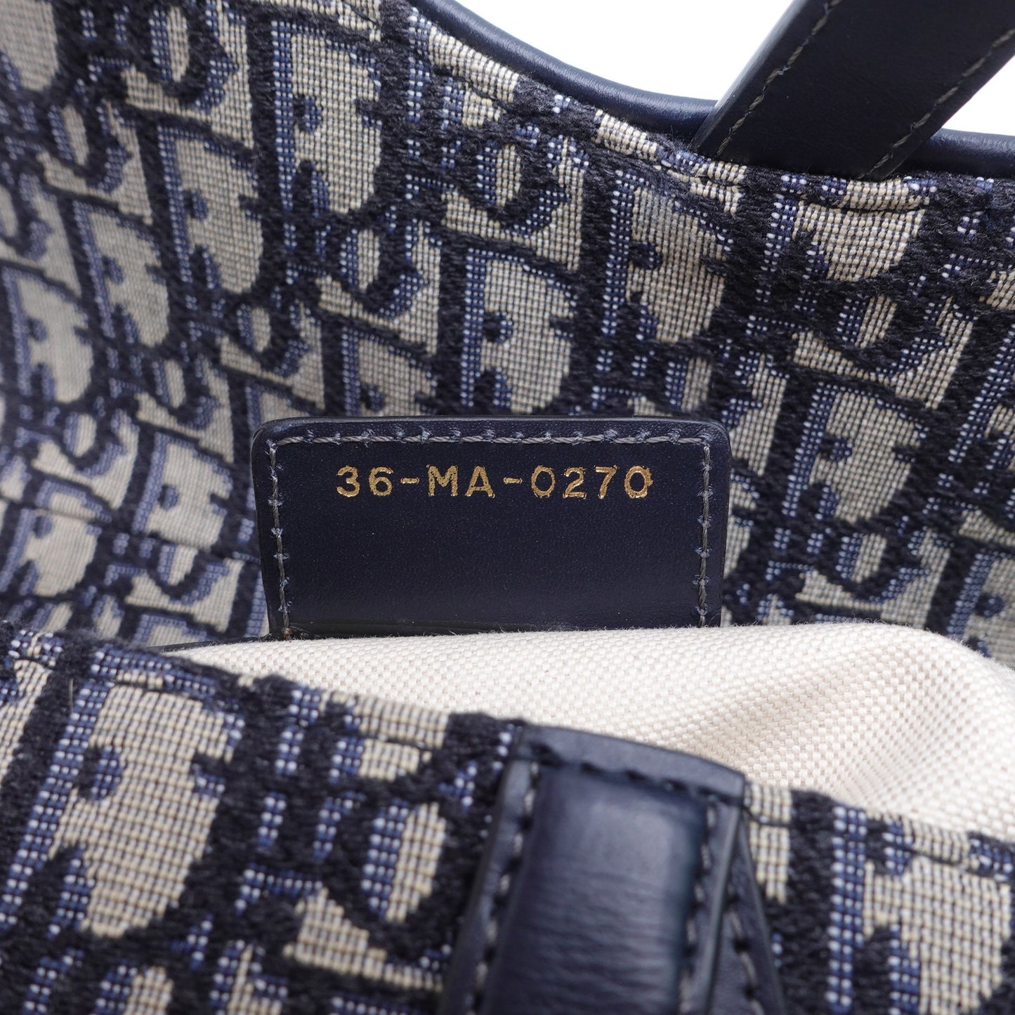 Pre-owned Dior Saddle Medium Blue Canvas Shoulder Bag