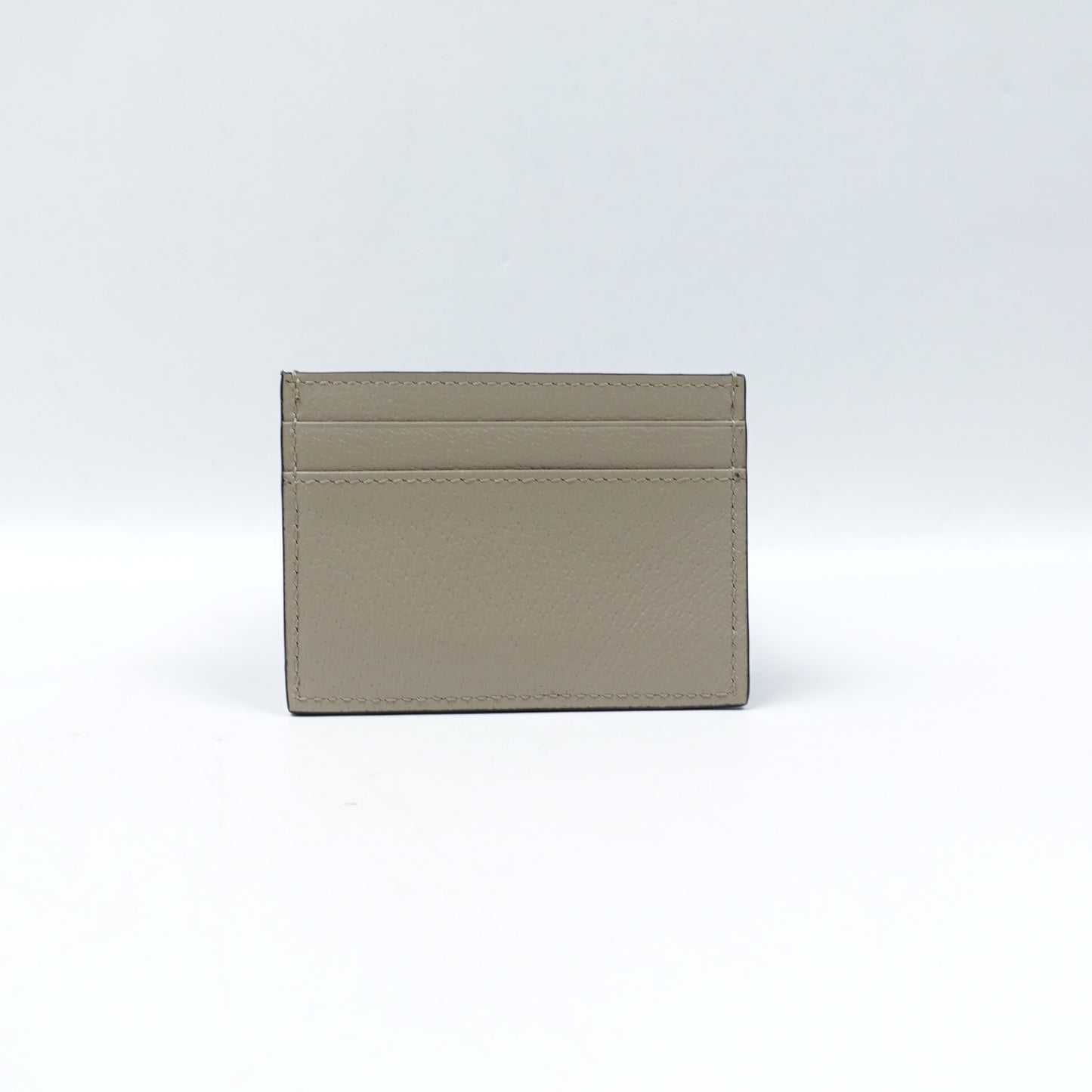 Pre-Owned Horsebit 1955 Beige Calfskin Card Holder
