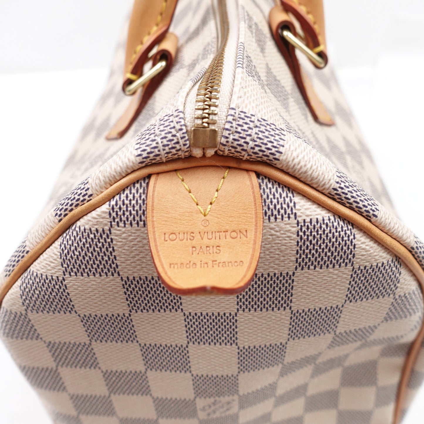 Pre-owned Louis Vuitton Speedy 30 Damier Azur Coated Canvas Handbag