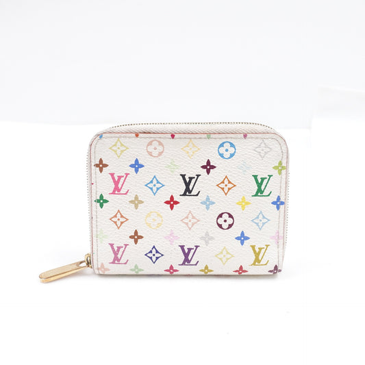 Pre-owned Louis Vuitton White Coated Canvas Wallet T10292092