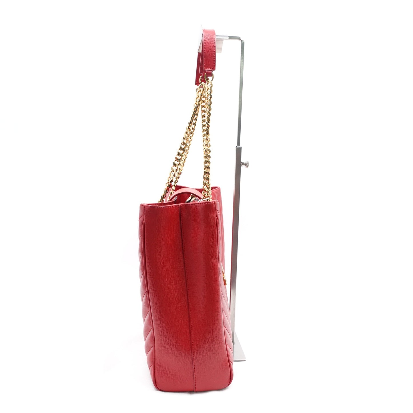 Pre-owned Saint Laurent Red Calfskin Tote Bag