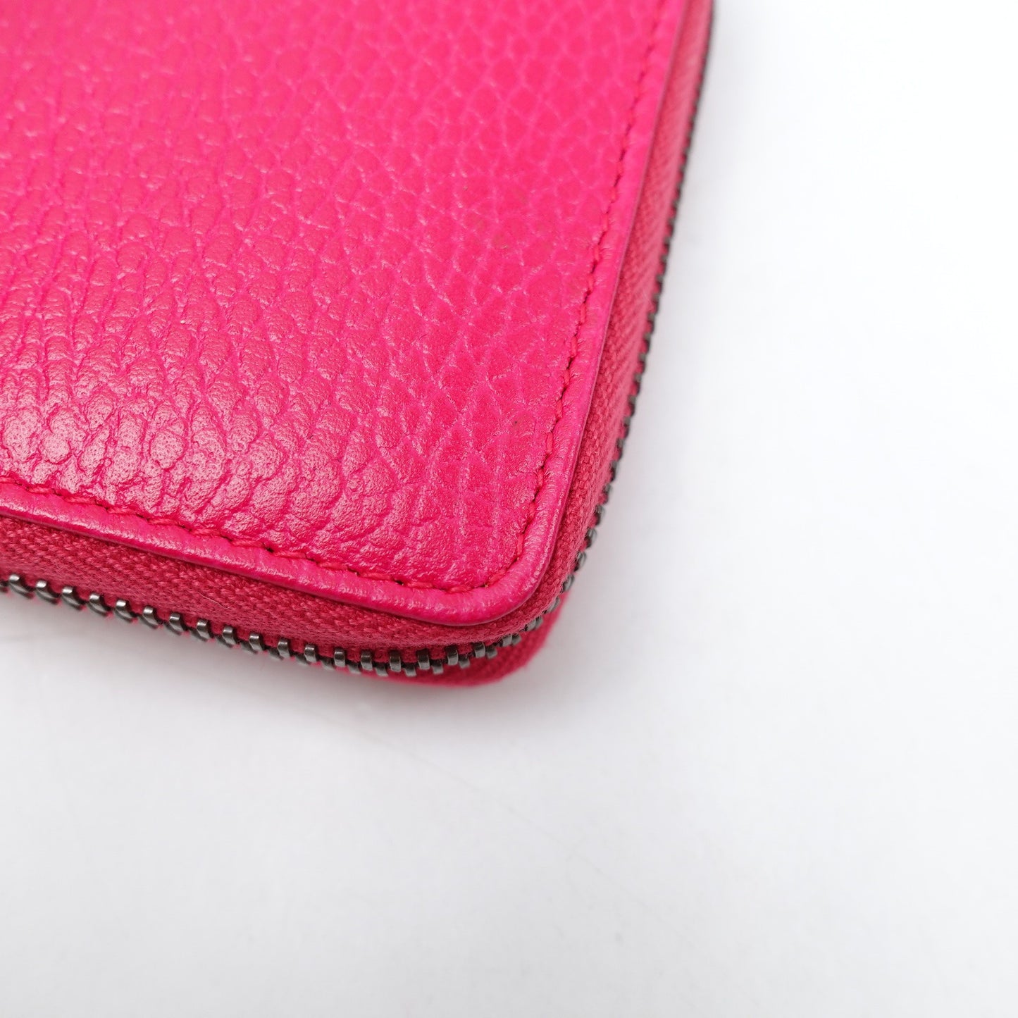 Pre-owned Gucci Pink Calfskin Long Wallet