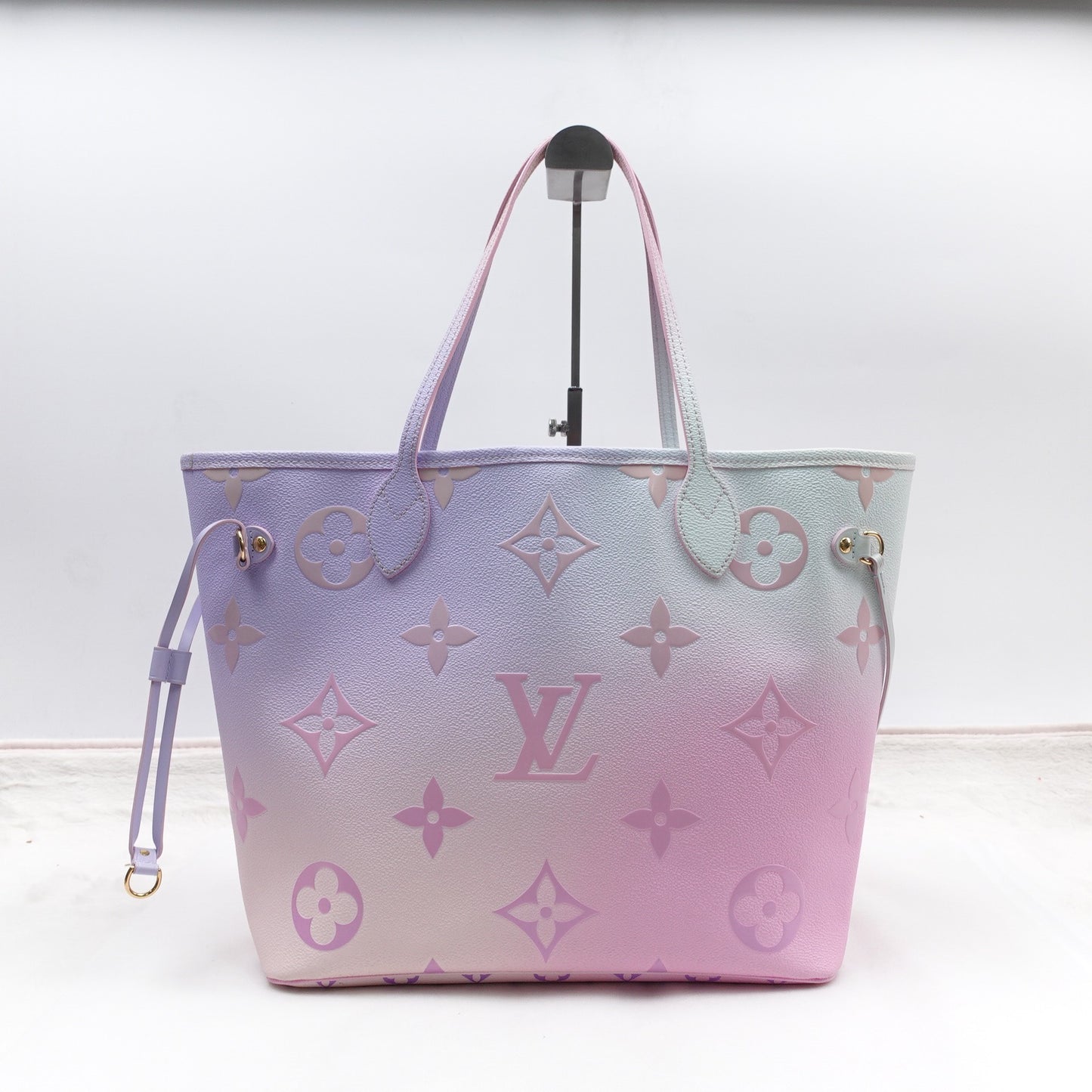 Pre-owned Louis Vuitton Neverfull Gradient Multicolor Calfskin Tote Bag