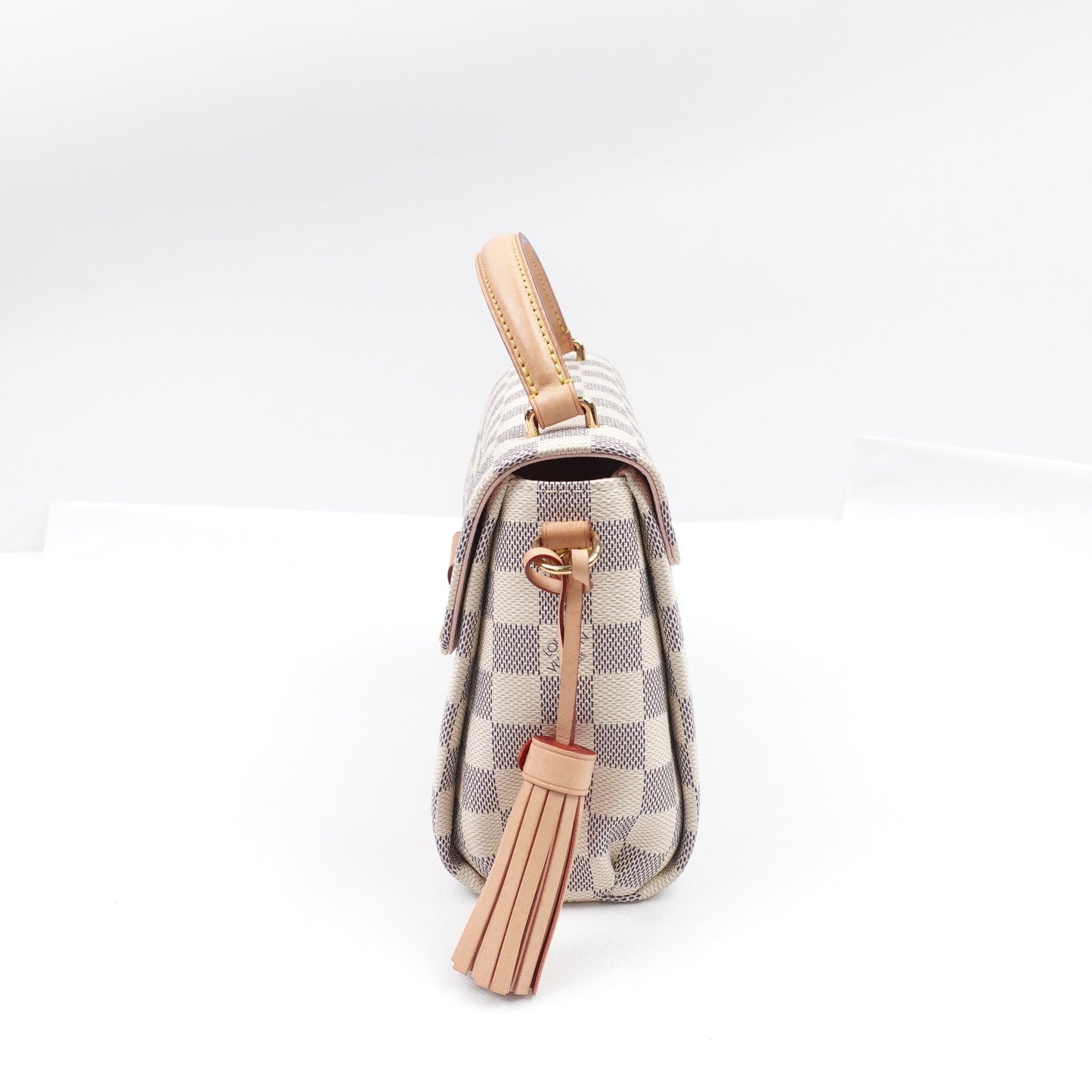 Pre-owned Louis Vuitton Croisette Damier Azur Coated Canvas Shoulder Bag T10311238