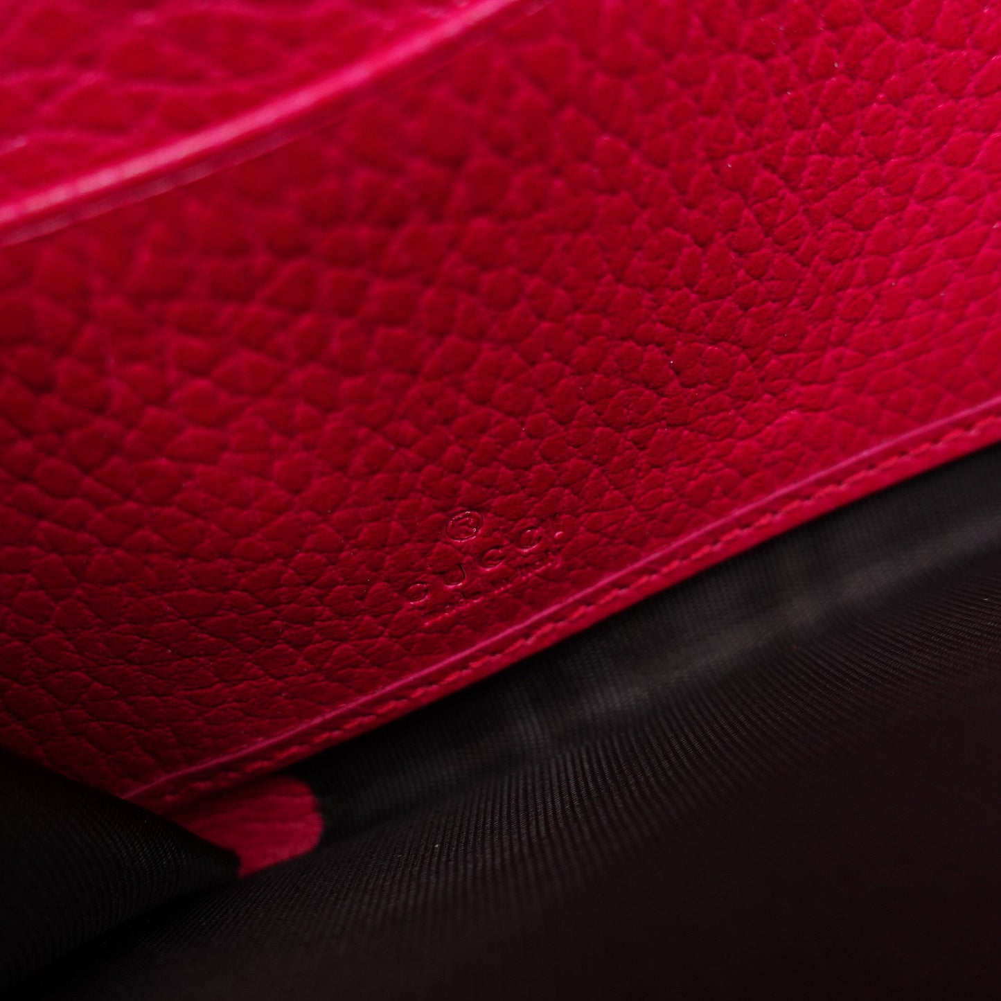 Pre-owned Gucci Pink Calfskin Long Wallet