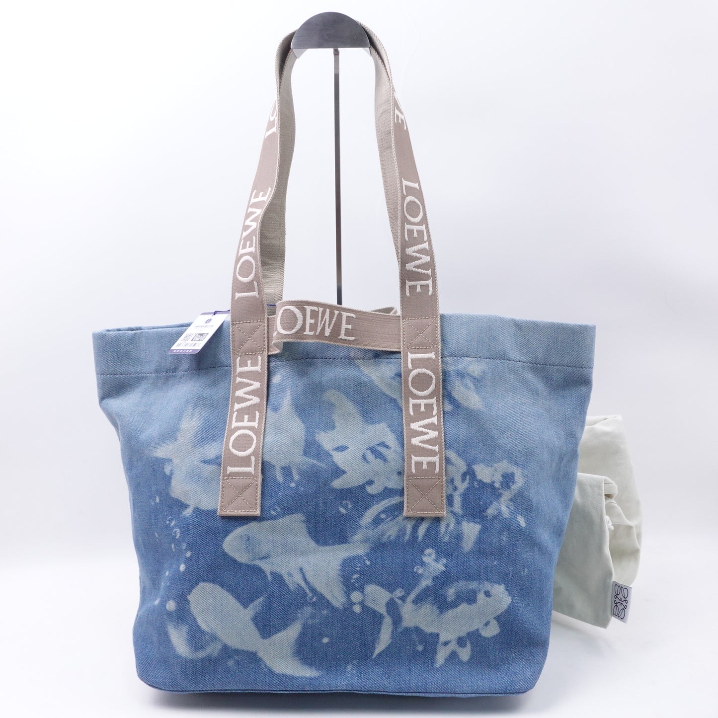Loewe Fold Shopper Denim Shopping Bag