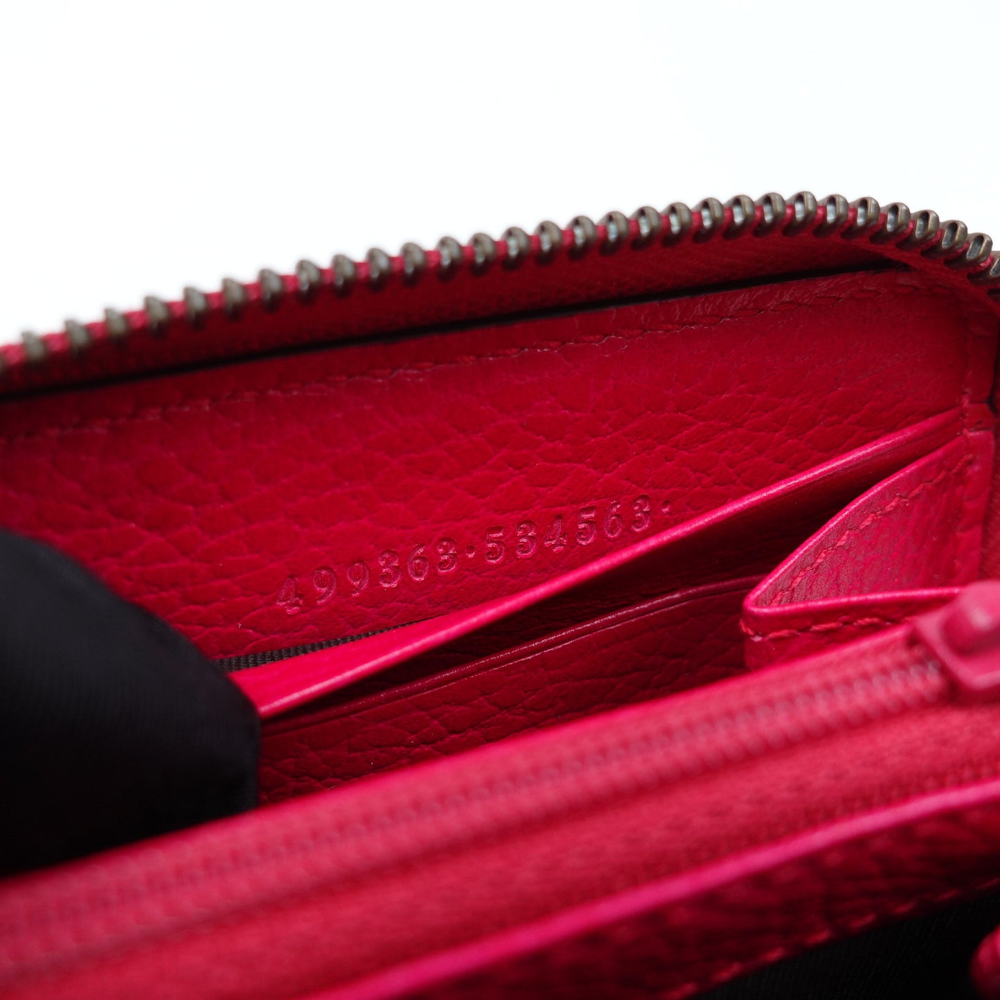 Pre-owned Gucci Pink Calfskin Long Wallet