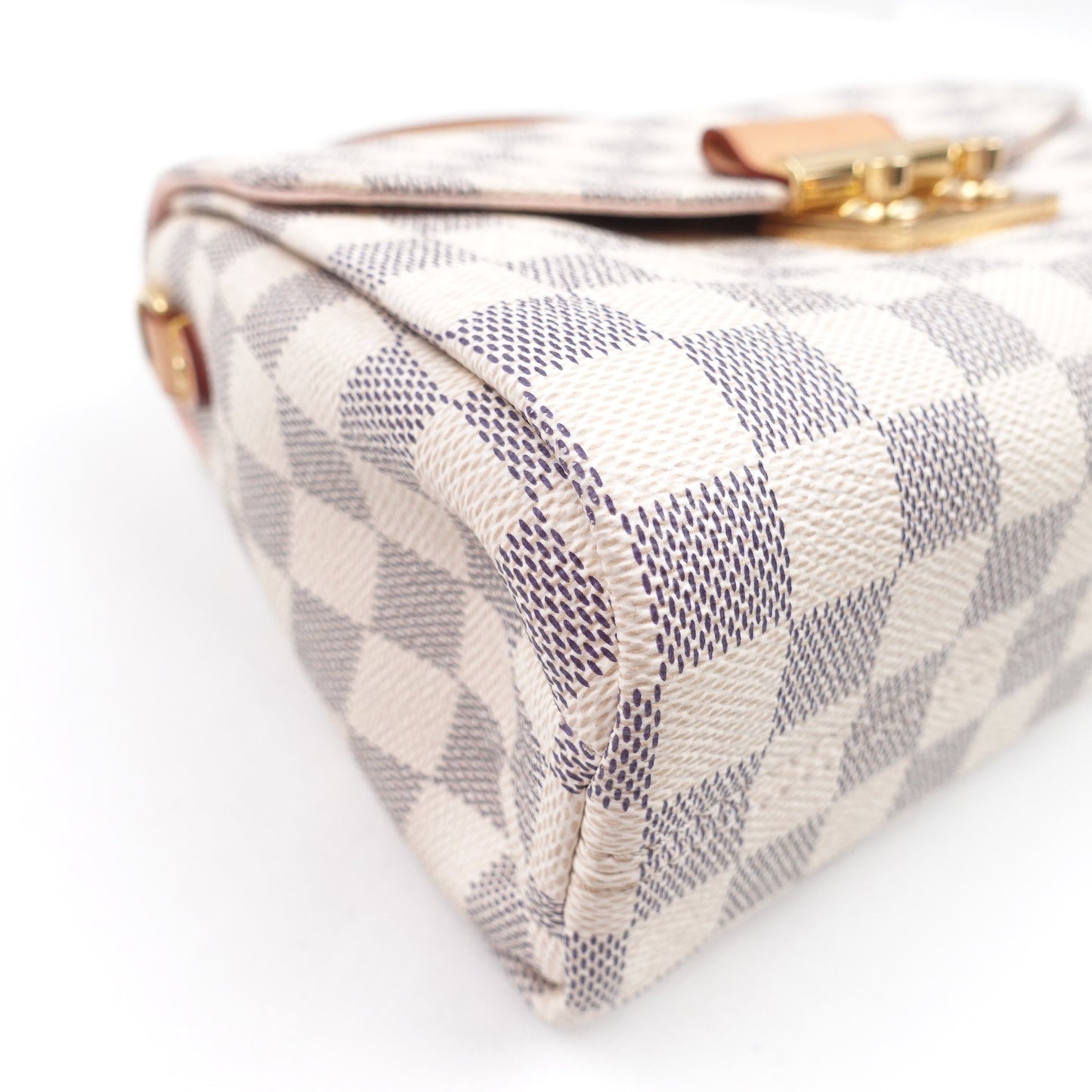 Pre-owned Louis Vuitton Croisette Damier Azur Coated Canvas Shoulder Bag T10311238