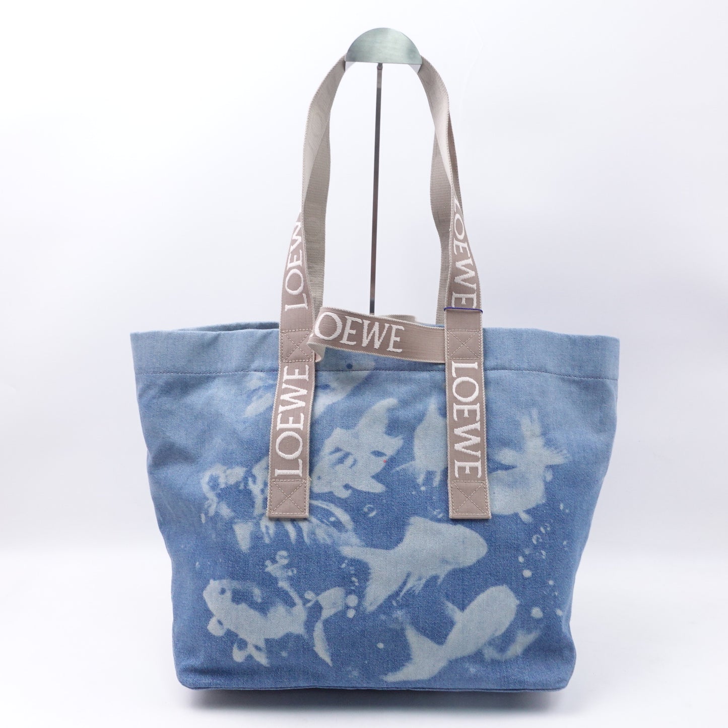 Loewe Fold Shopper Denim Shopping Bag