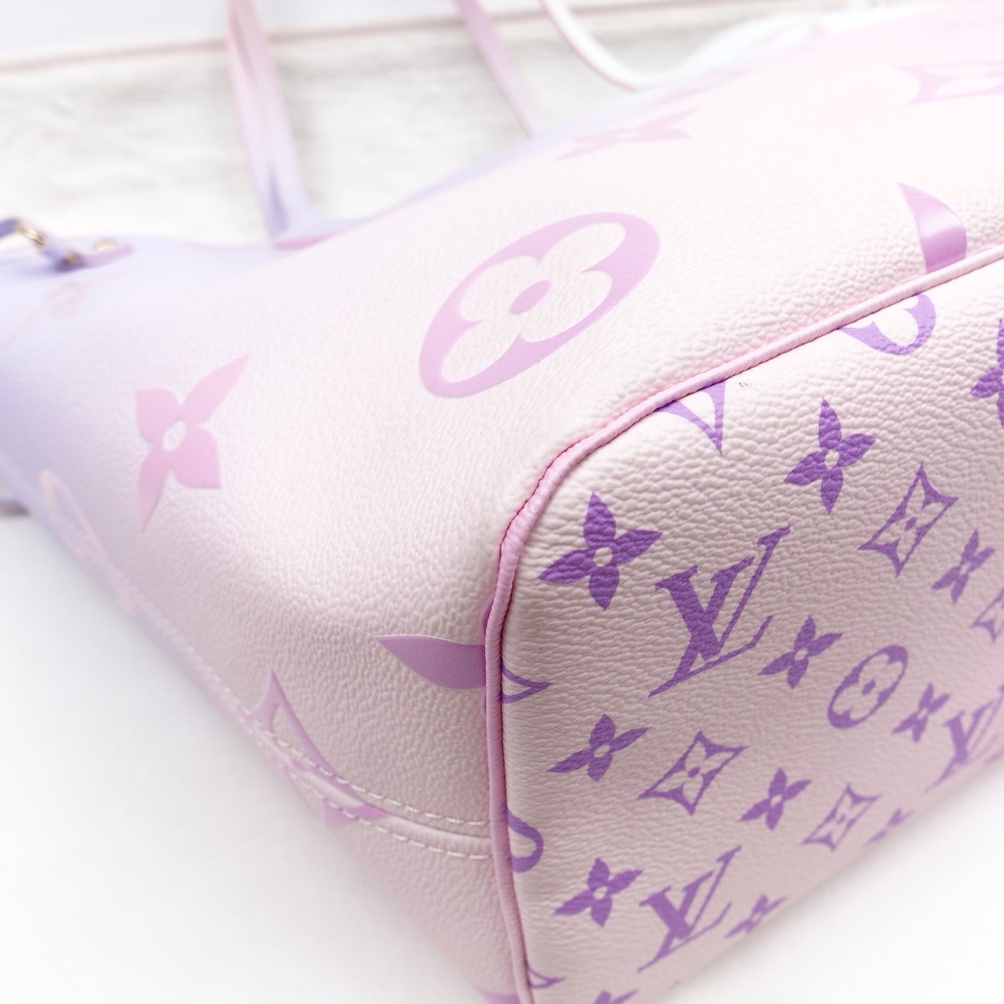Pre-owned Louis Vuitton Neverfull Gradient Multicolor Calfskin Tote Bag