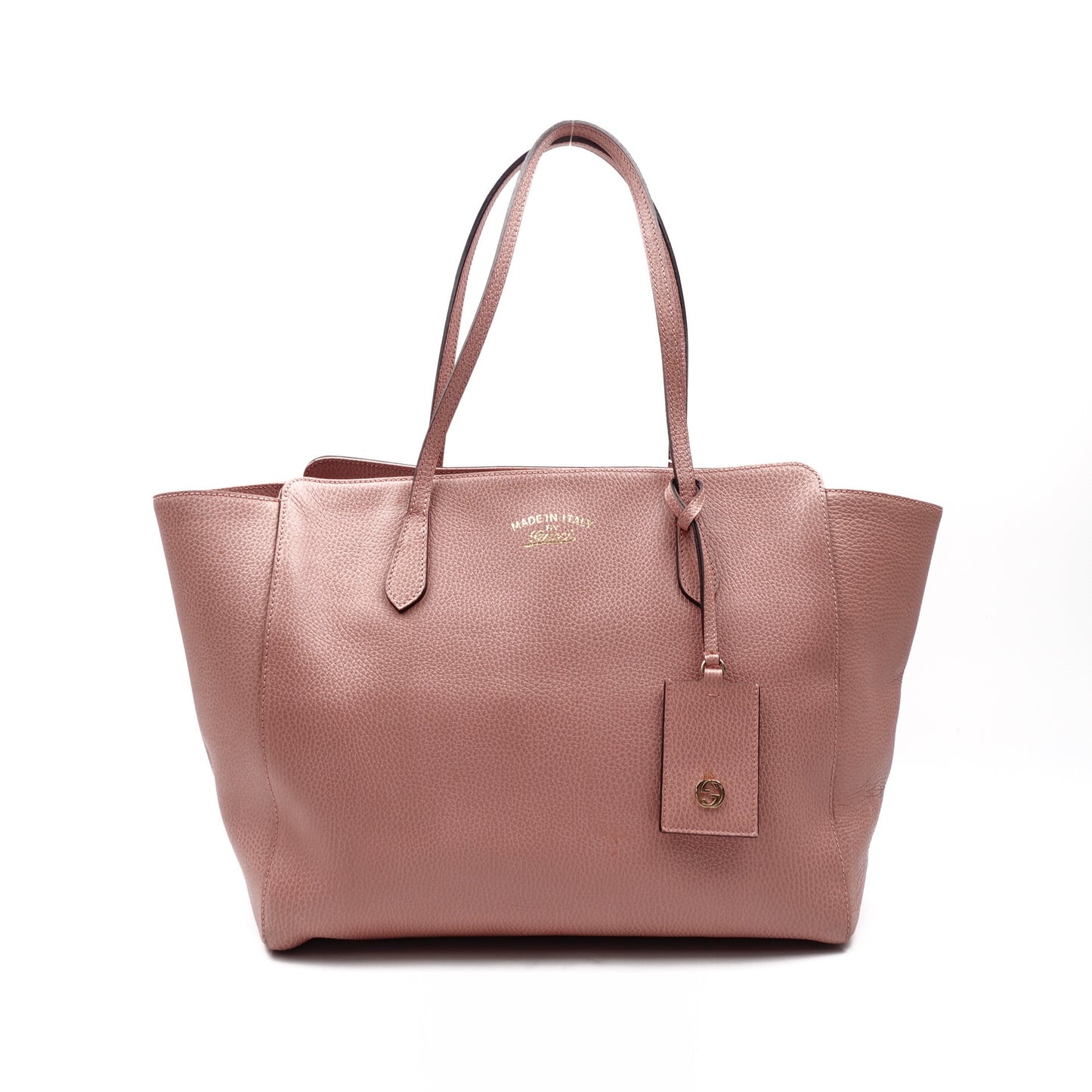 Pre-owned Gucci Swing Pink Calfskin Tote Bag
