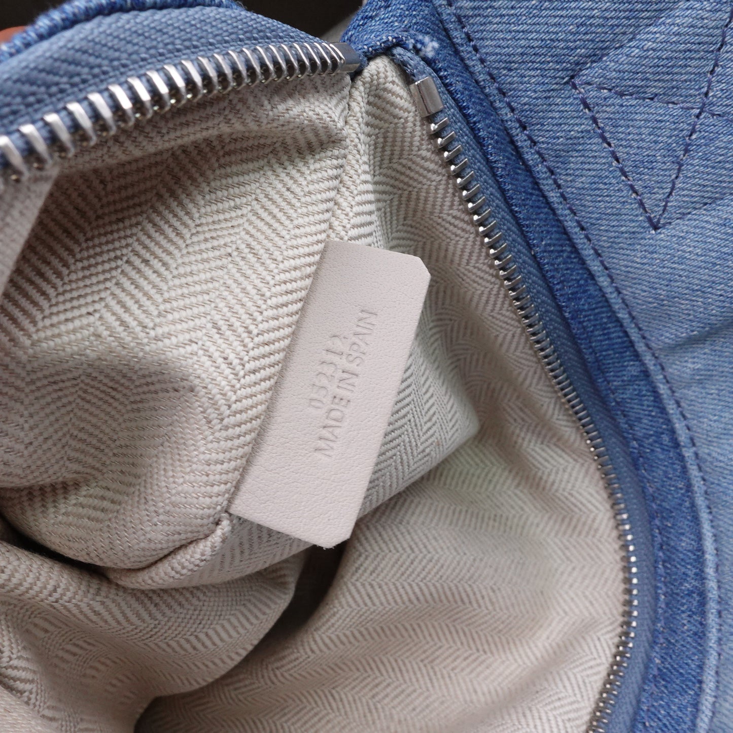 Loewe Fold Shopper Denim Shopping Bag