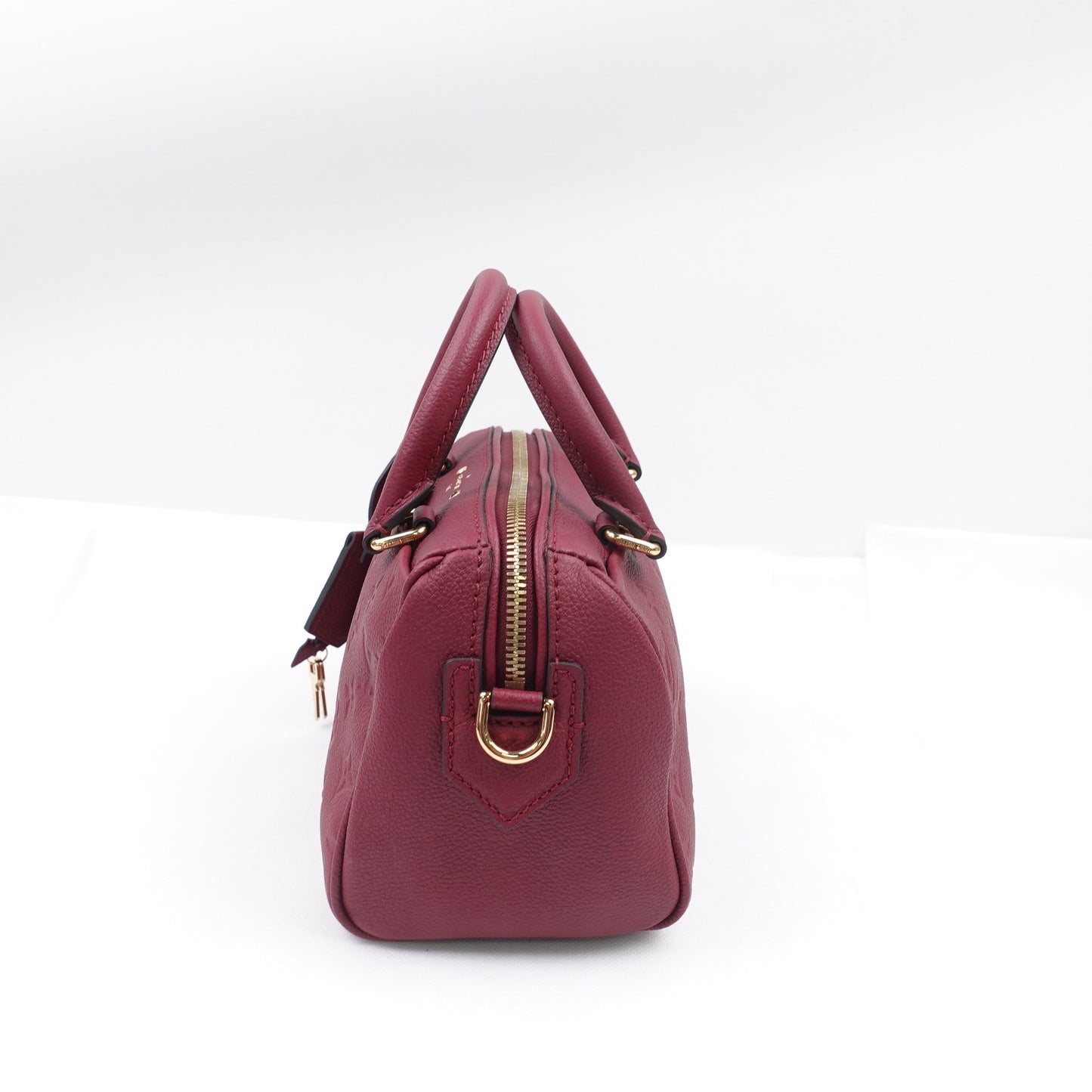 Pre-owned Louis Vuitton Speedy 20 Red Calfskin Shoulder Bag